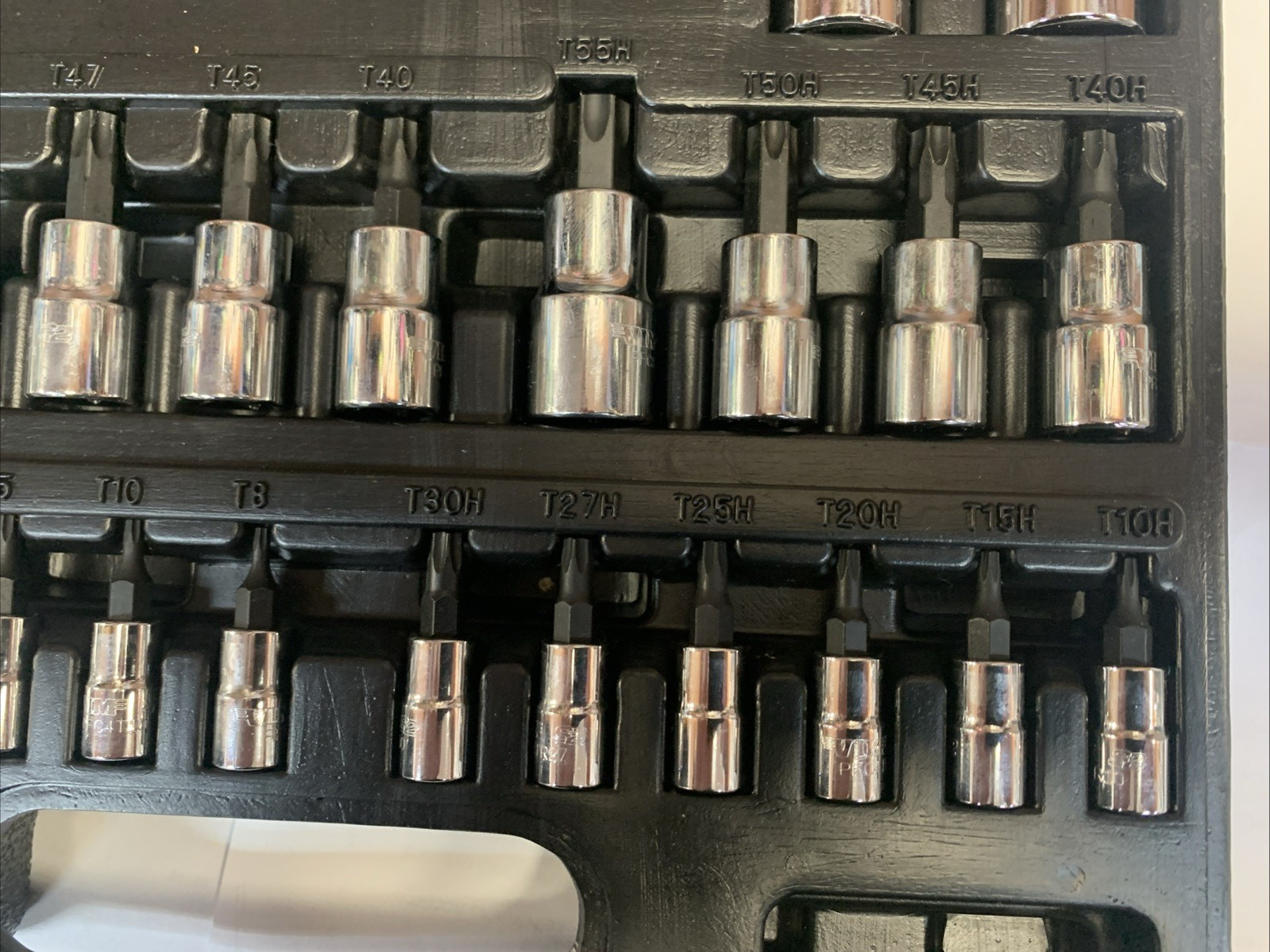 VIM pc torx TMS34PF. 34pc Master Torx/ E-Torx/ Star Bit SockeT set. (b4)