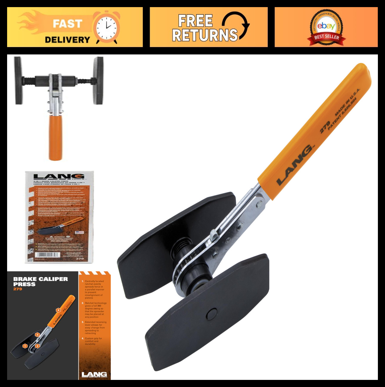 Brake Caliper Press Tool 279 – Heavy Duty Automotive Tool for Brake Service