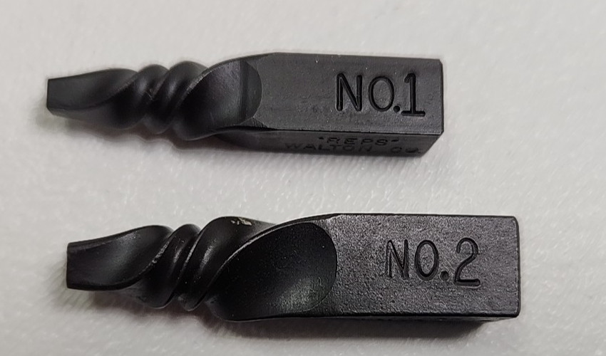 Walton Pipe Stud And Screw Extractors 3 Piece Set Reps #1, #2, #3 New Old Stock