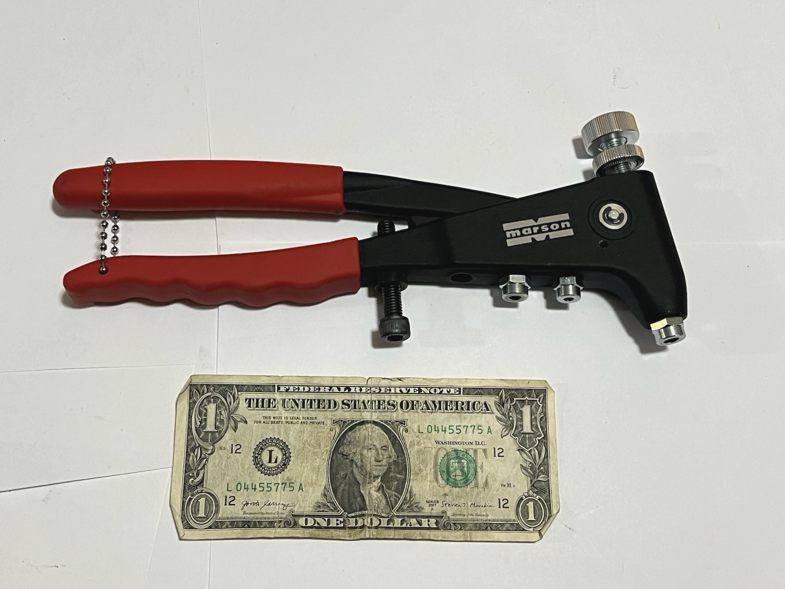 Marson 39300 RN-1 Rivet Nut Setter Installer Tool 8-32 10-24 10-32 NICE