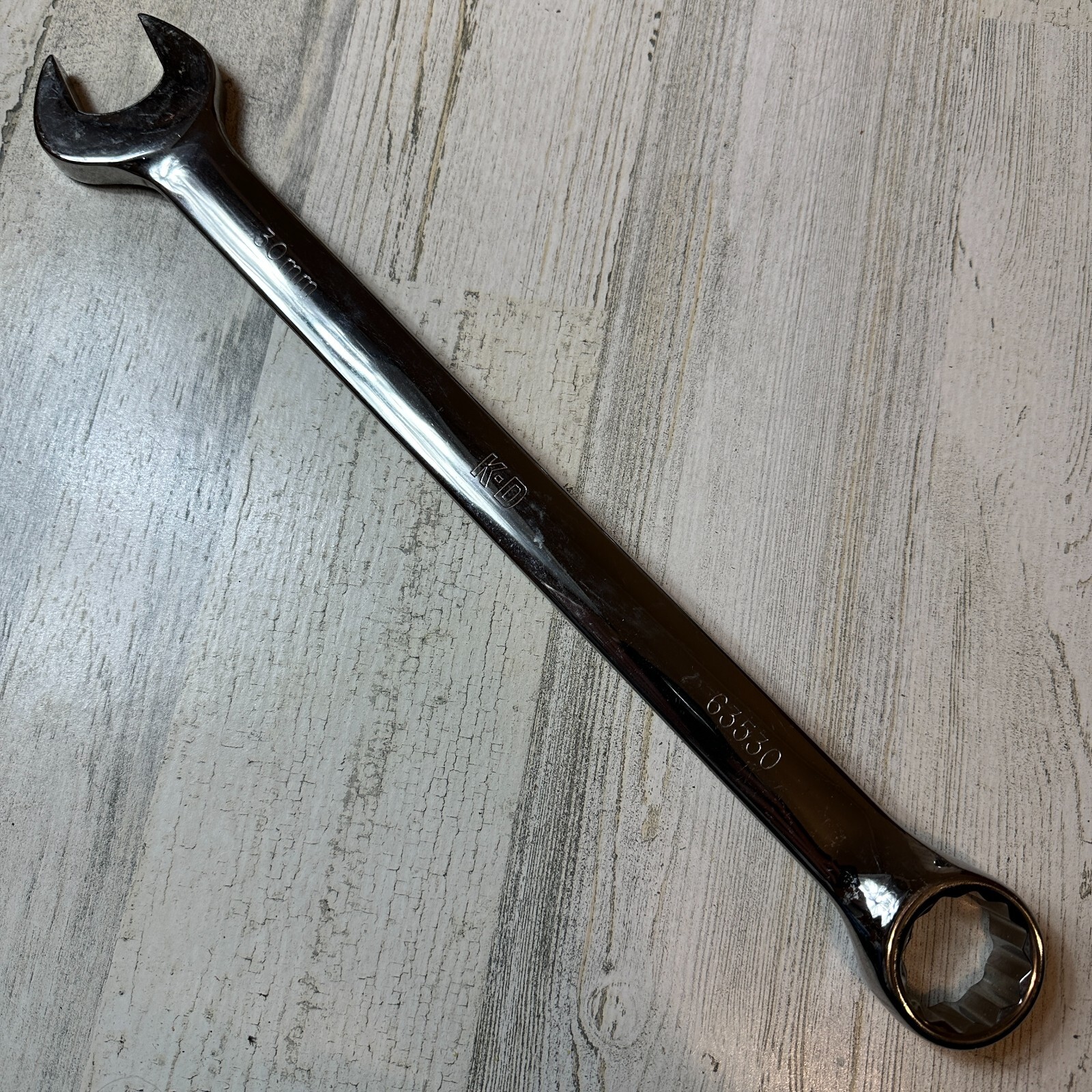 KD Tools USA 30mm Metric Combination Wrench 12 Point Full Polish p/n 63530