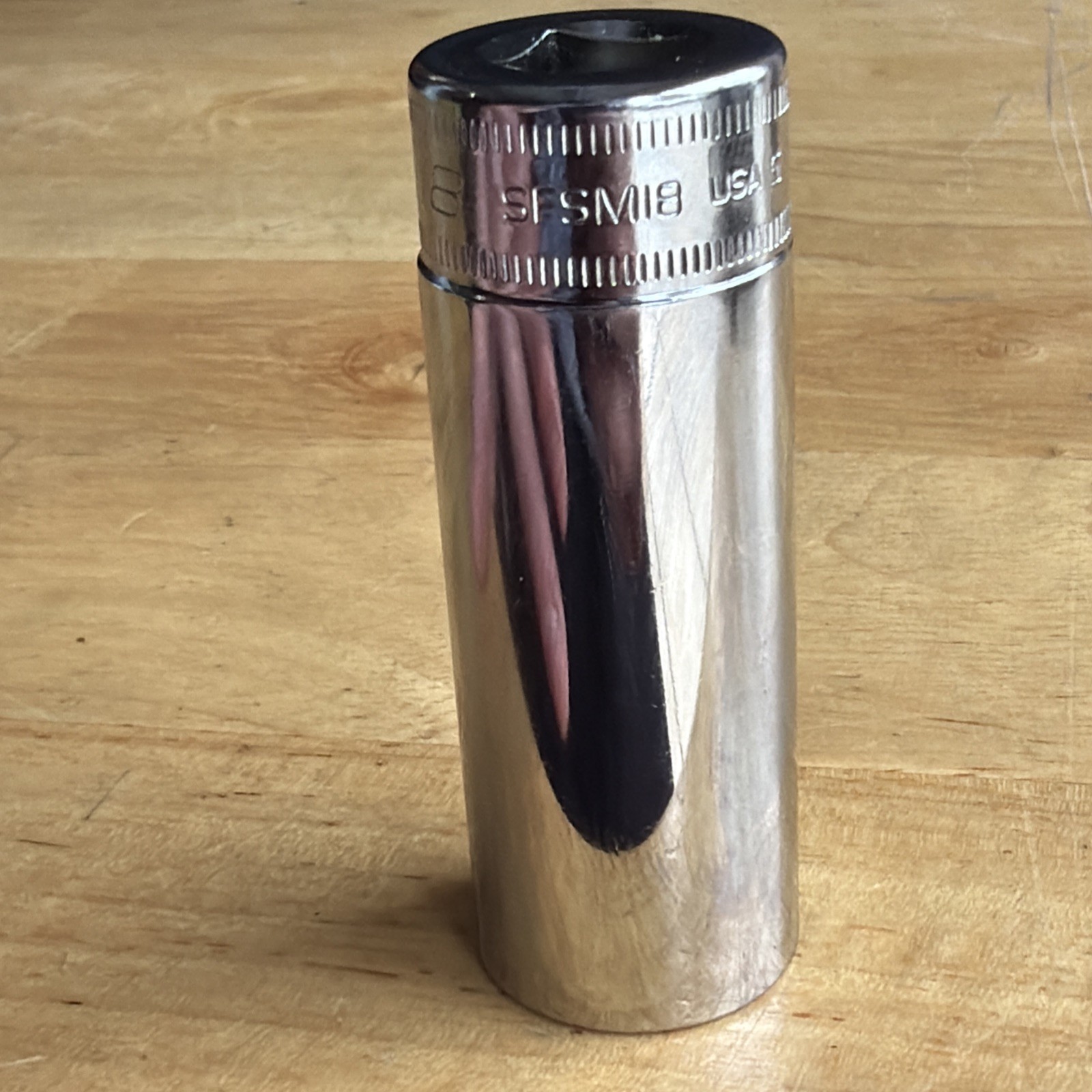 Snap On Tools 18mm Deep Socket 3/8″ Drive 6 Point SFSM18 USA NEW 2025 Date Code