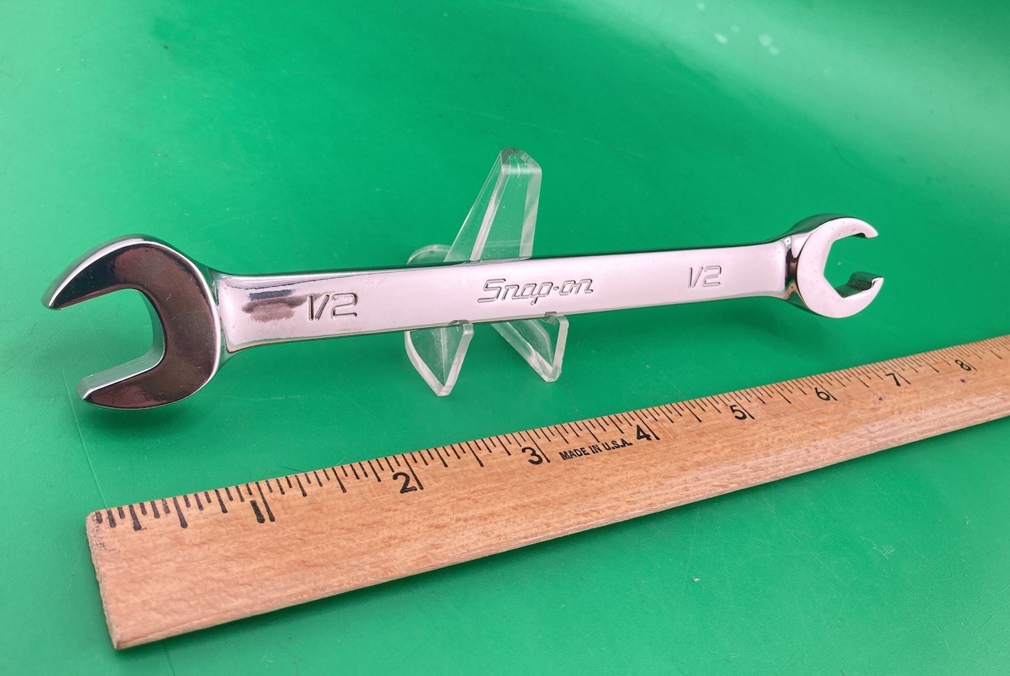 Snap On Tools RXS16B 1/2” 6 Point SAE Open End / Flare Nut Line Wrench (NOS)
