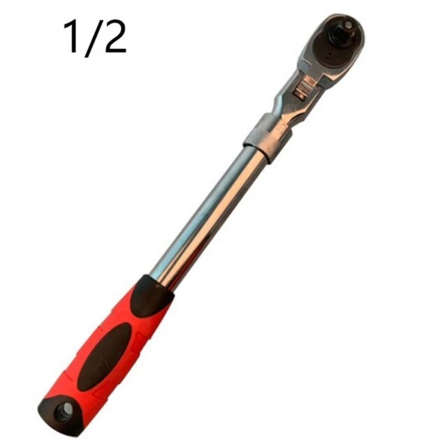 Flexible Head Carbon Ratchet Wrench Set – 1/4, 3/8, & 1/2-Inch Drives Extendable