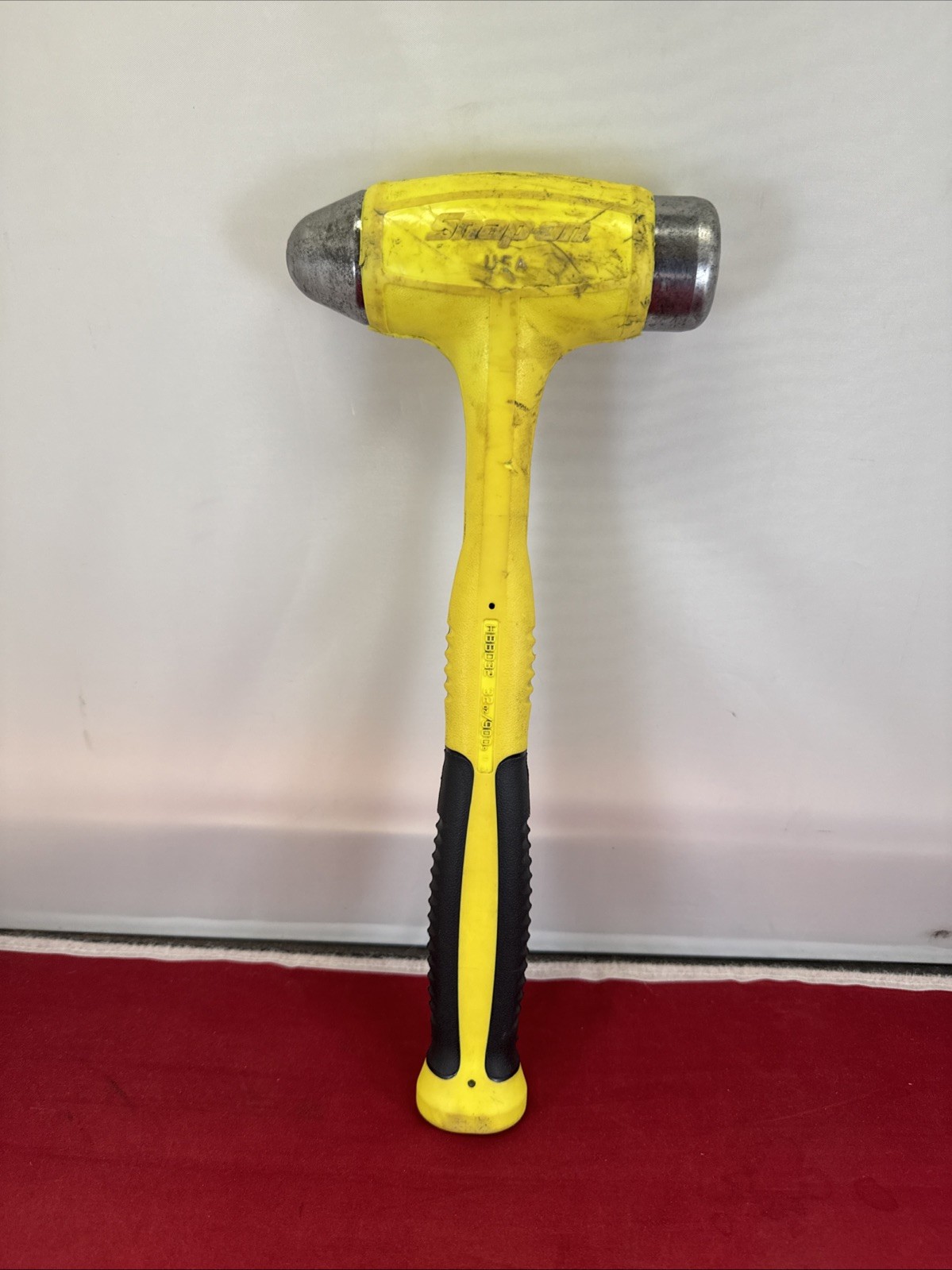 Snap On Tools HBBD32 32oz Dead Blow Ball Peen Hammer Yellow/Soft Grip