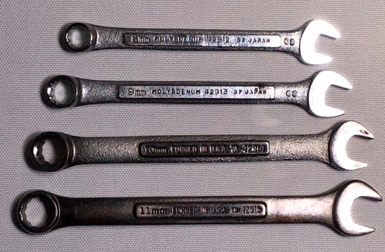 CRAFTSMAN Metric 12PT Combination Wrench Set (4-pieces) 8mm-11mm -VA- U.S.A.