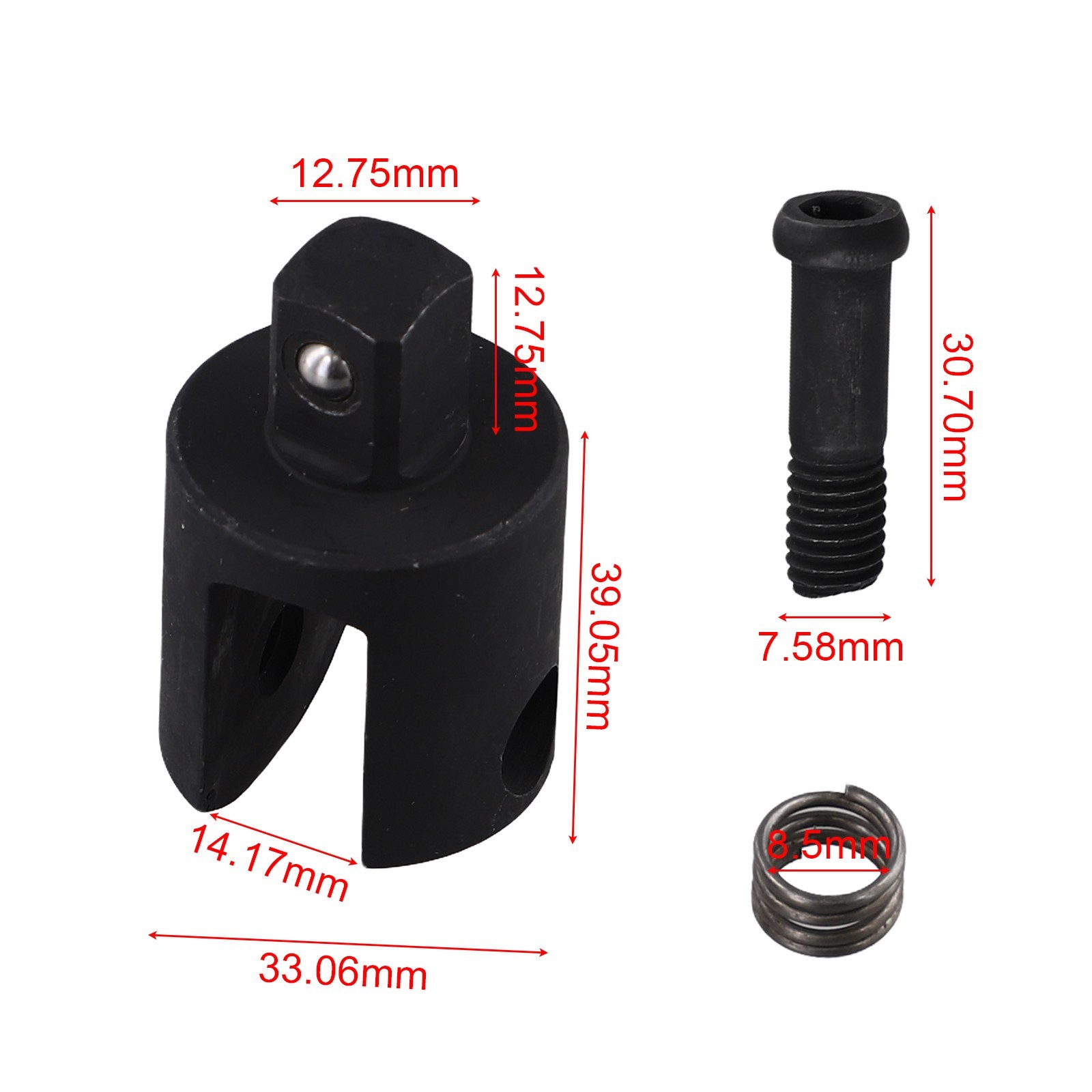 Sturdy 1/2 Inch Replacement Knuckle Breaker Bar Head for Heavy Duty Tasks