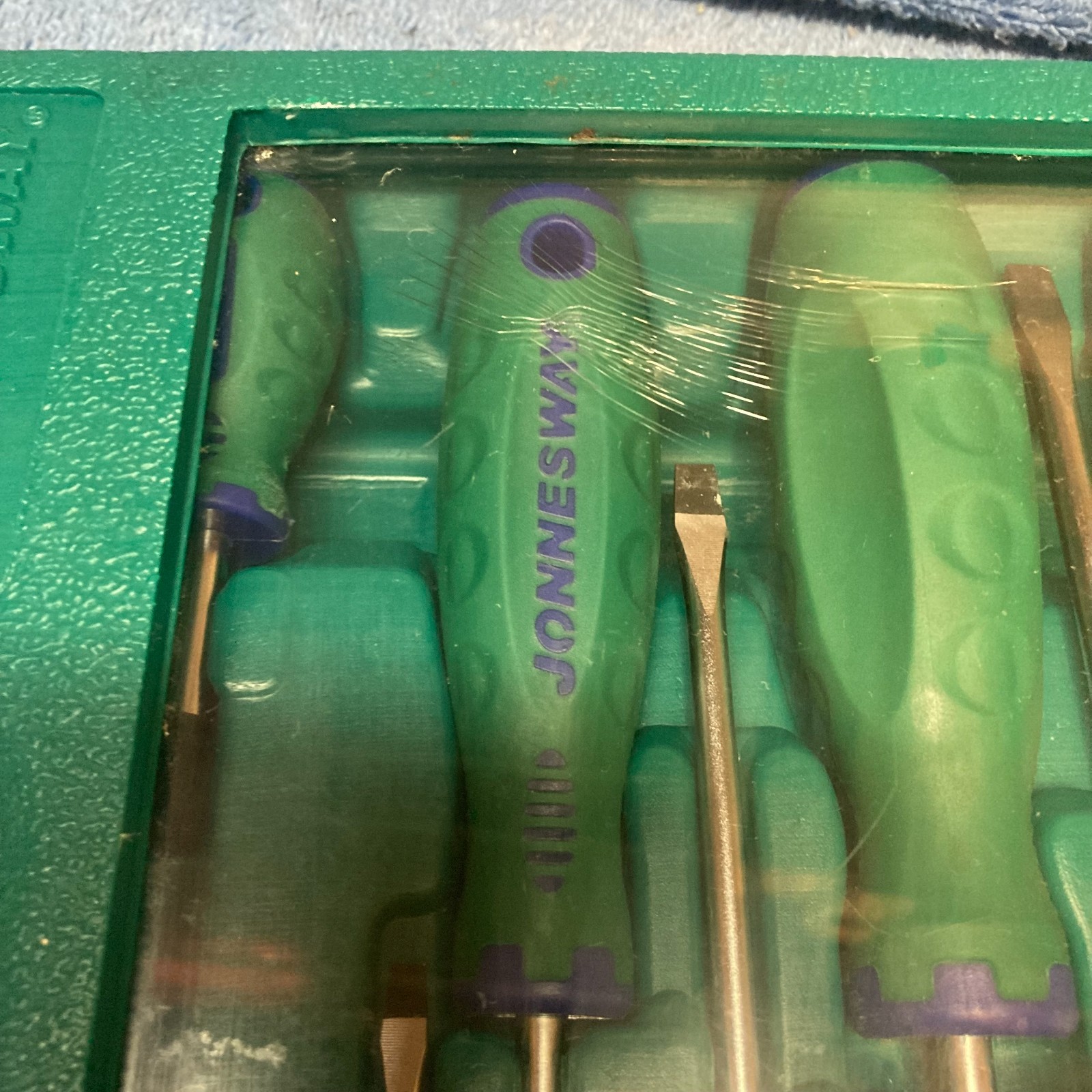 JONNESWAY D71PP08S 8 PCS ANTI-SLIP GRIP SCREWDRIVER SET SLOTTED & PHILLIPS