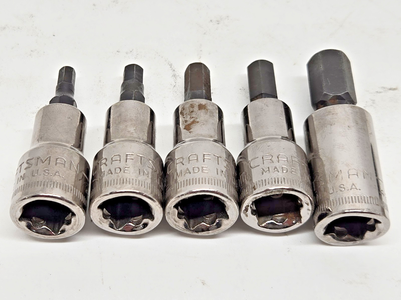 Craftsman USA 3/8” Drive Metric & SAE Hex Bit Allen Key Socket Assortment