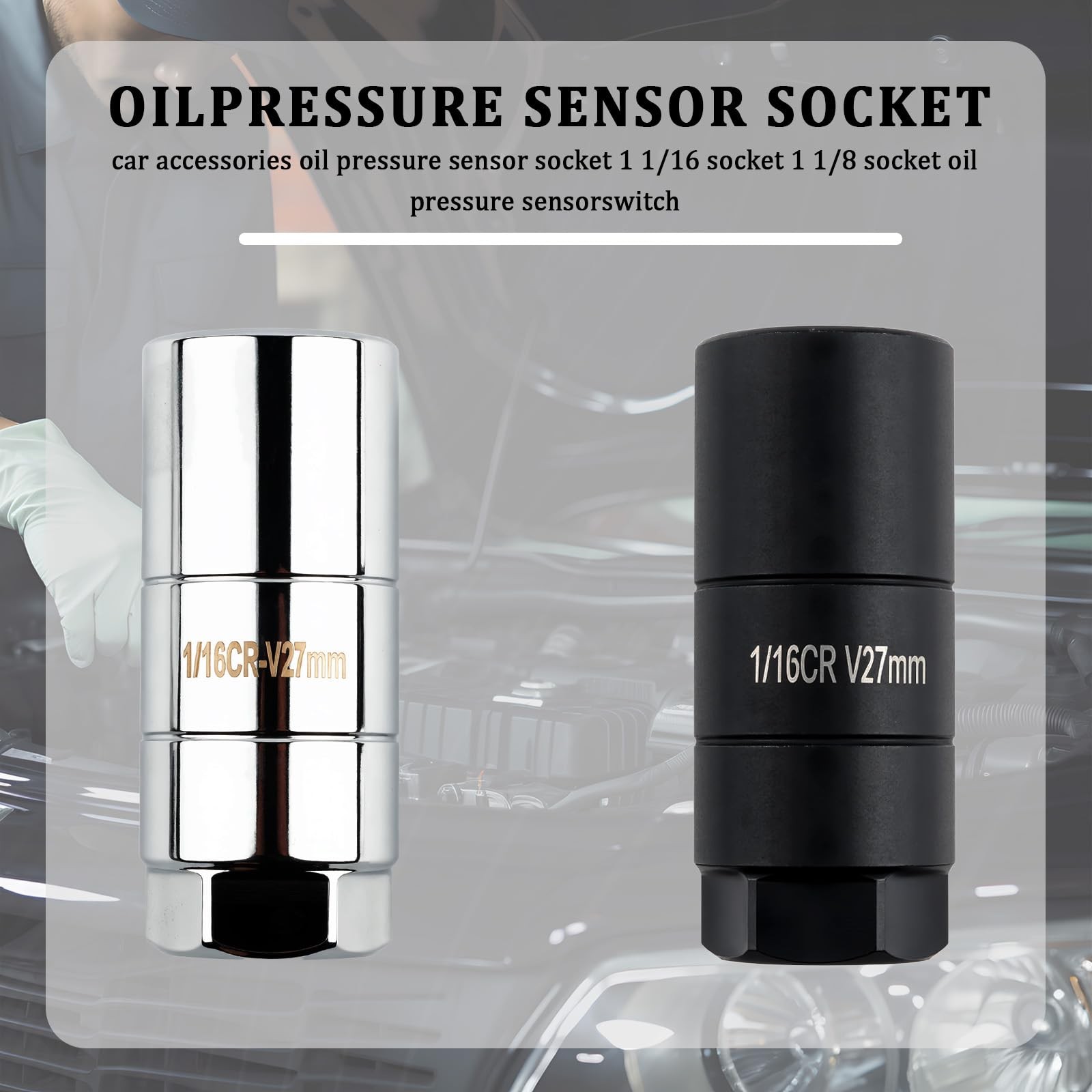Oil Pressure Sensor Socket,Hexagonal Drive27mm Socket for Removing Oil Sendin…