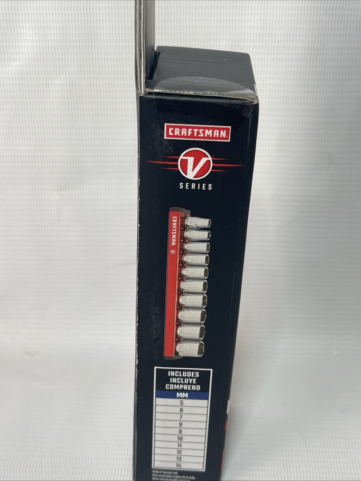 Craftsman V Series 1/4″ Dr. 6 Pt Metric Socket Set- Magnetic Rail CMMT17500V