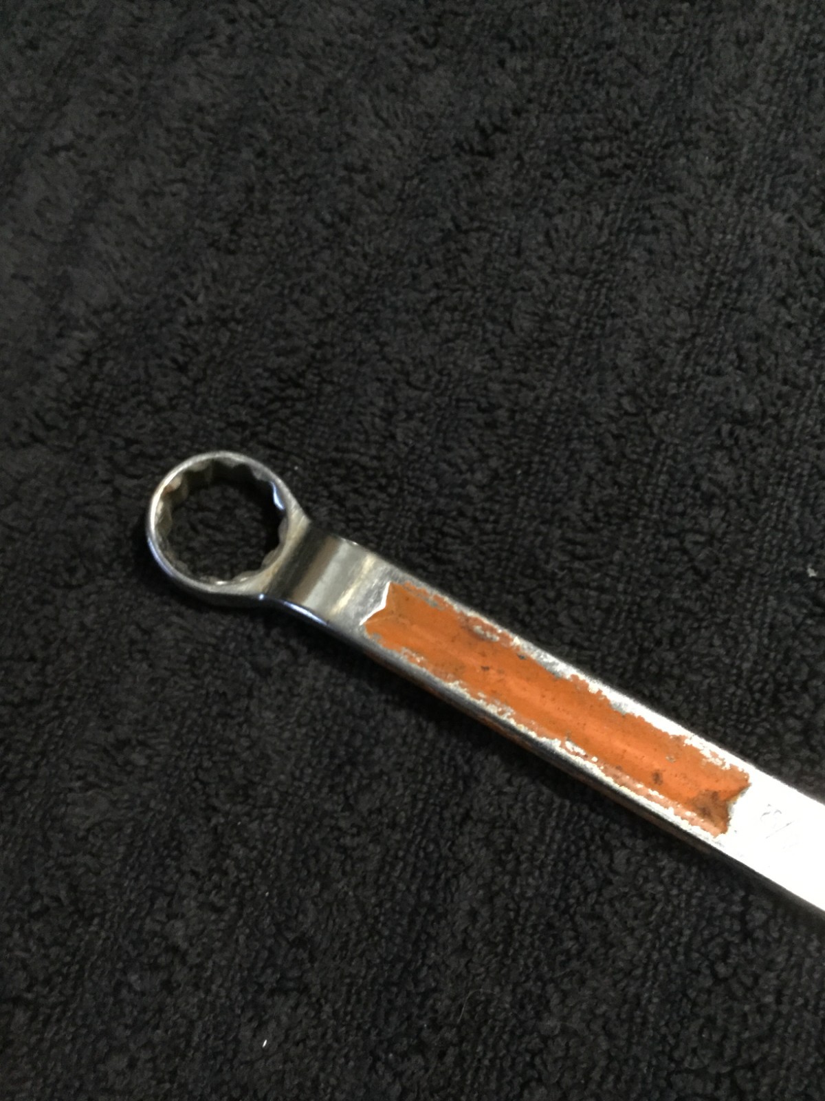 Snap On Vintage 25/32″-13/16″ 12PT SAE Chrome Offset Box End Wrench XV-2526