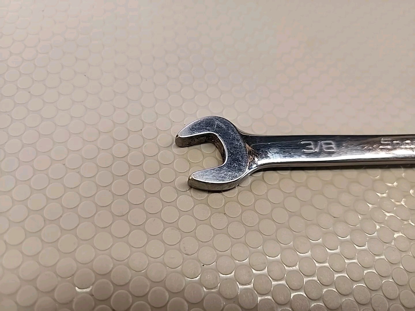 Snap On 3/8″ 12PT Short Chrome Combination Wrench OEX120B *modified*
