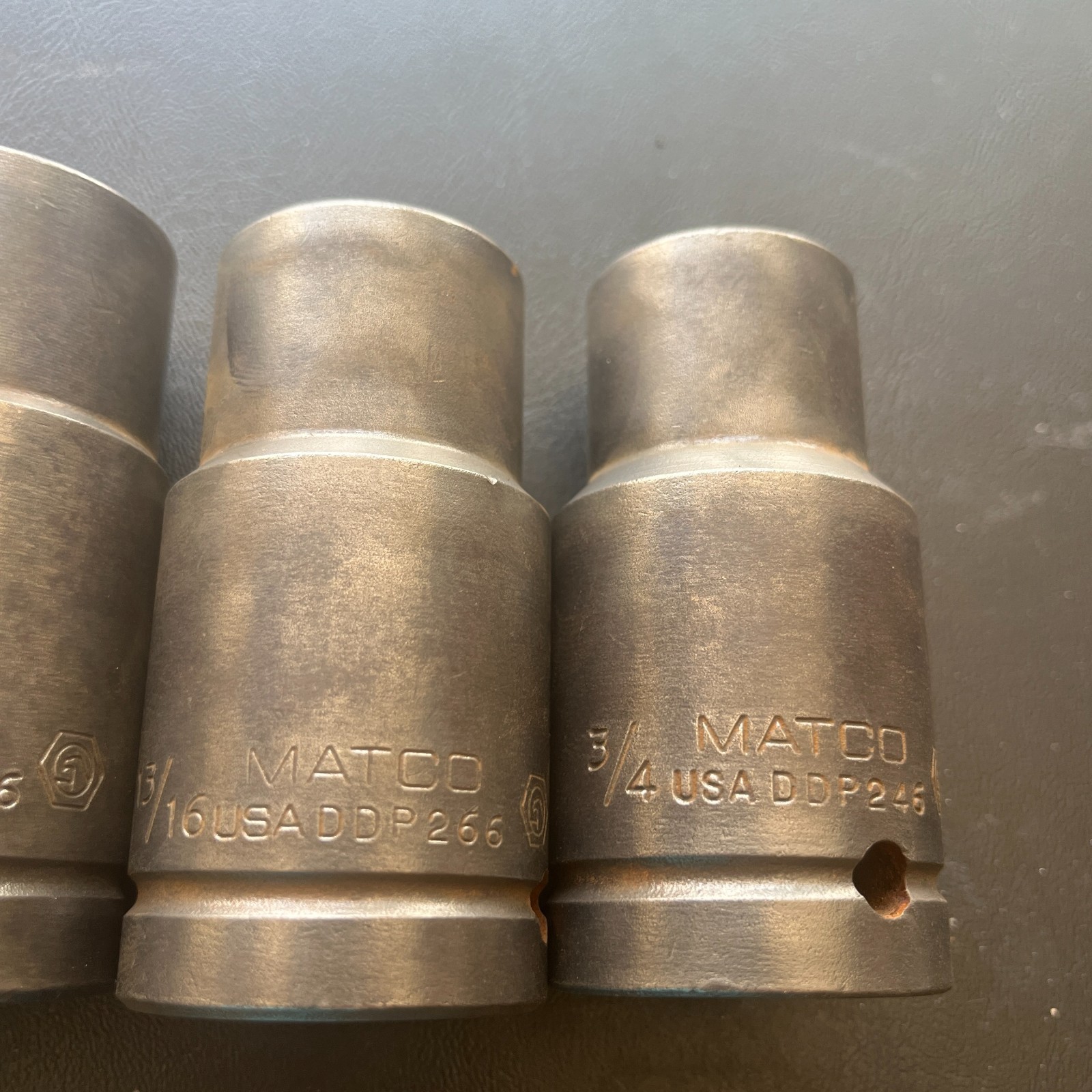 Matco 3/4″- 1-1/16″ Deep Impact Socket 6 Point 3/4″ Drive DDP246-346 – 6pc