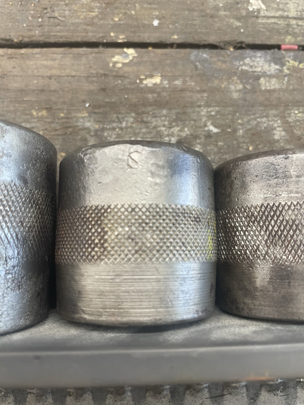 Vintage Snap-On 5/8″ Drive 6 Point Sockets Early Hand Stamped SO Set Of 7
