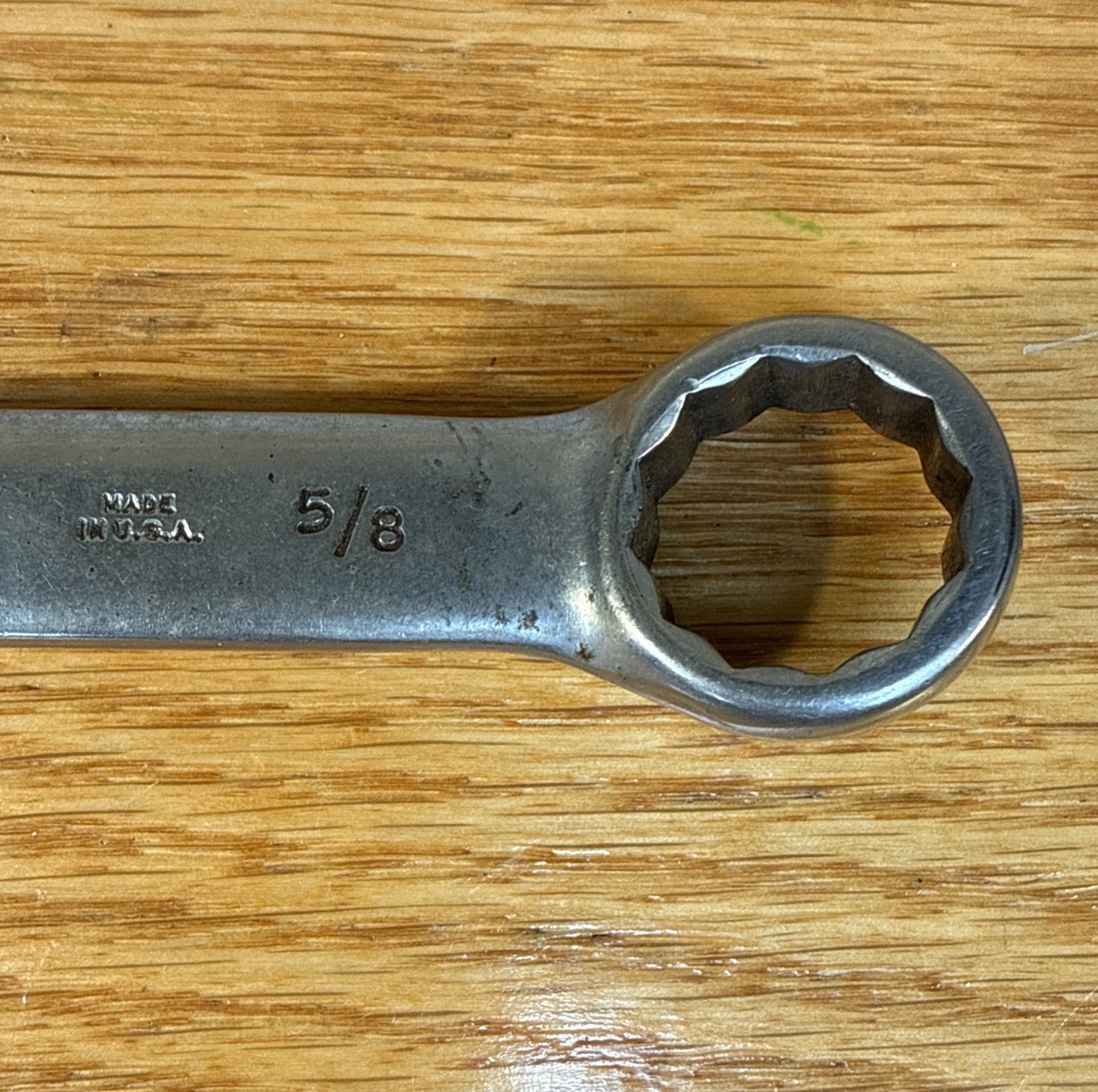 1940s Van Herbrand Chrome 1220S 5/8” Combination Wrench
