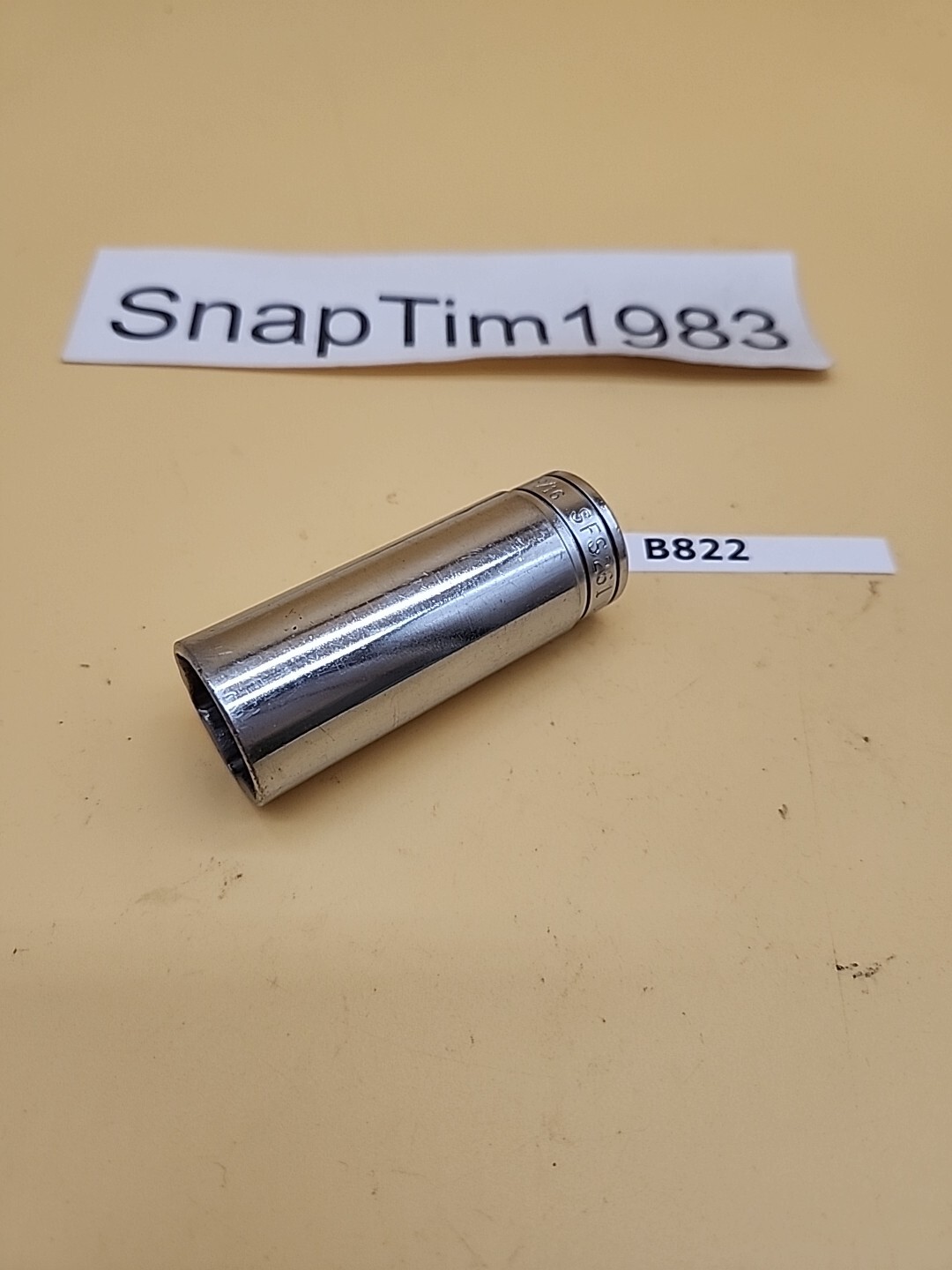 Snap-on Tools SFS261 3/8″ 6 Point Drive SAE Chrome 13/16″ Deep Socket USA