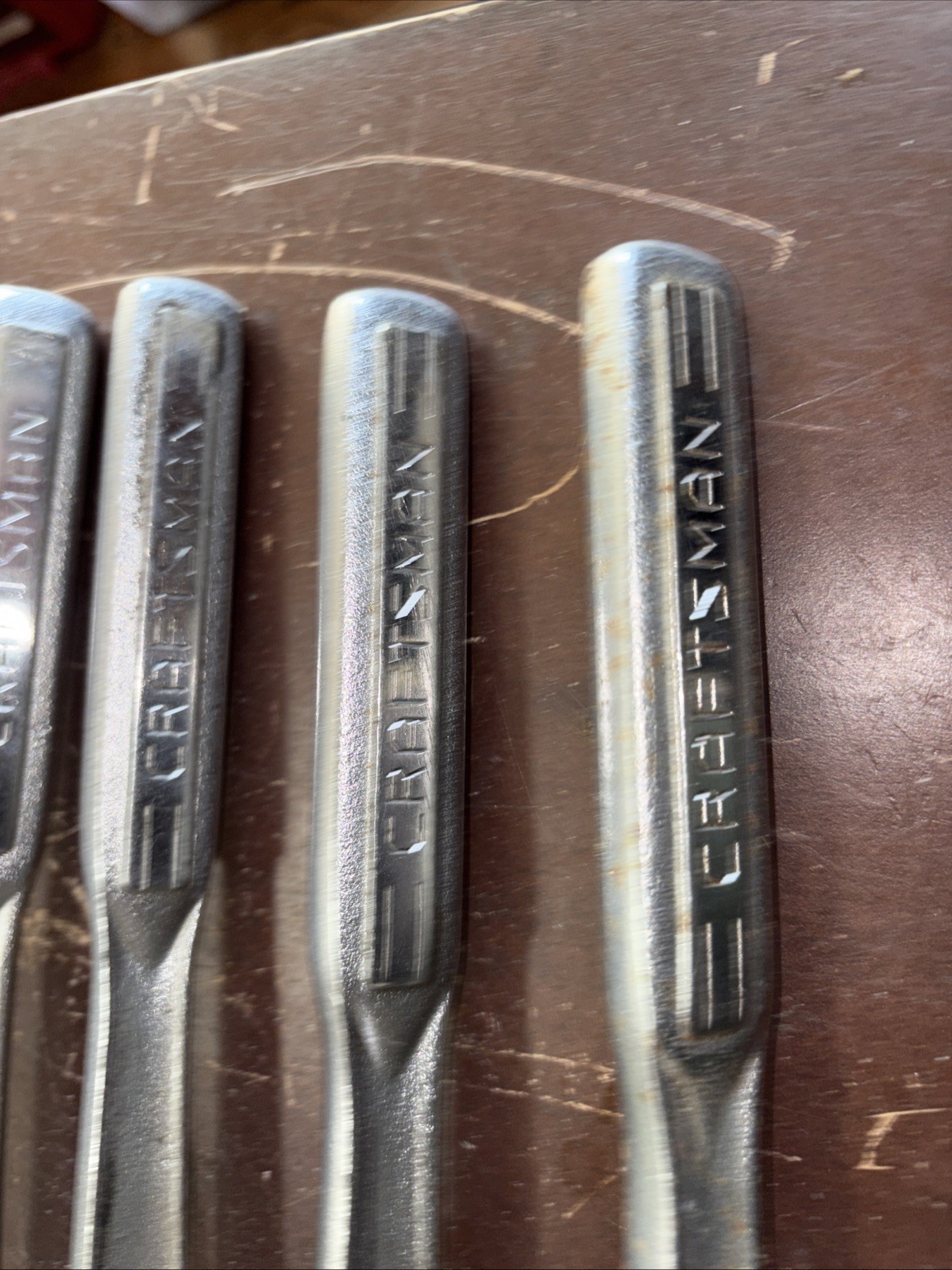 Lot Of 4 Vintage Craftsman 1/2” Quick Release Ratchets USA