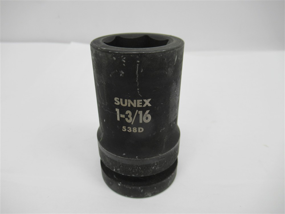 SUNEX 538D, 1-3/16 Deep Impact Socket, 1″ Drive, 6 Point