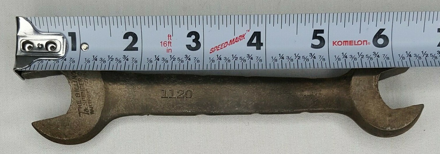 The Billings & Spencer Co. 1120 Opened Ended Wrench 7/16 x 1/2