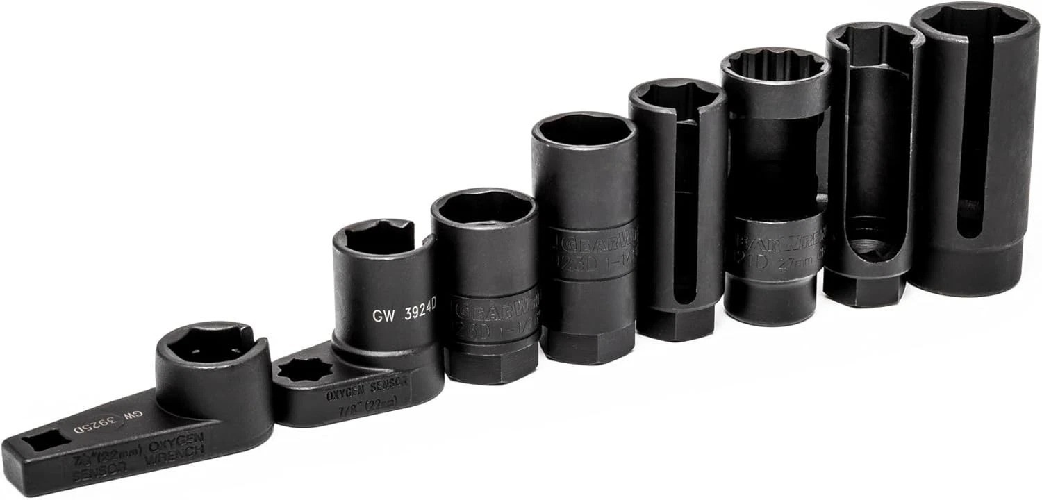 8-Piece Chrome Vanadium Sensor and Sending Socket Set for Automotive Excellence