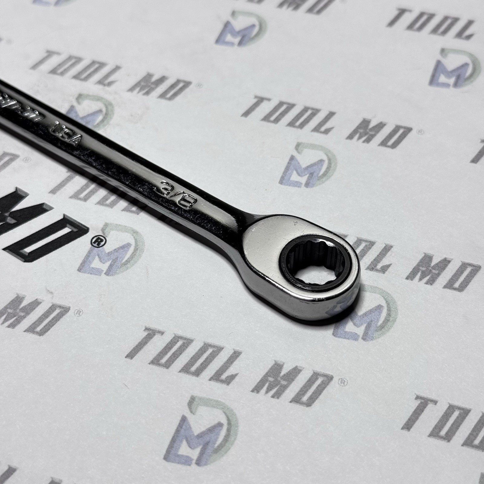 Snap-on Tools USA NOS 3/8″ SAE 0° Non-Reversing Ratcheting Combo Wrench OXR12A