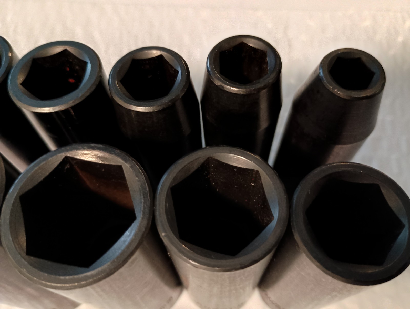 CHROME VANADIUM, 9 PC 1/2″ DR IMPACT SOCKET SET, 9 PCS. 10MM. to 24MM., 3″ DEEP