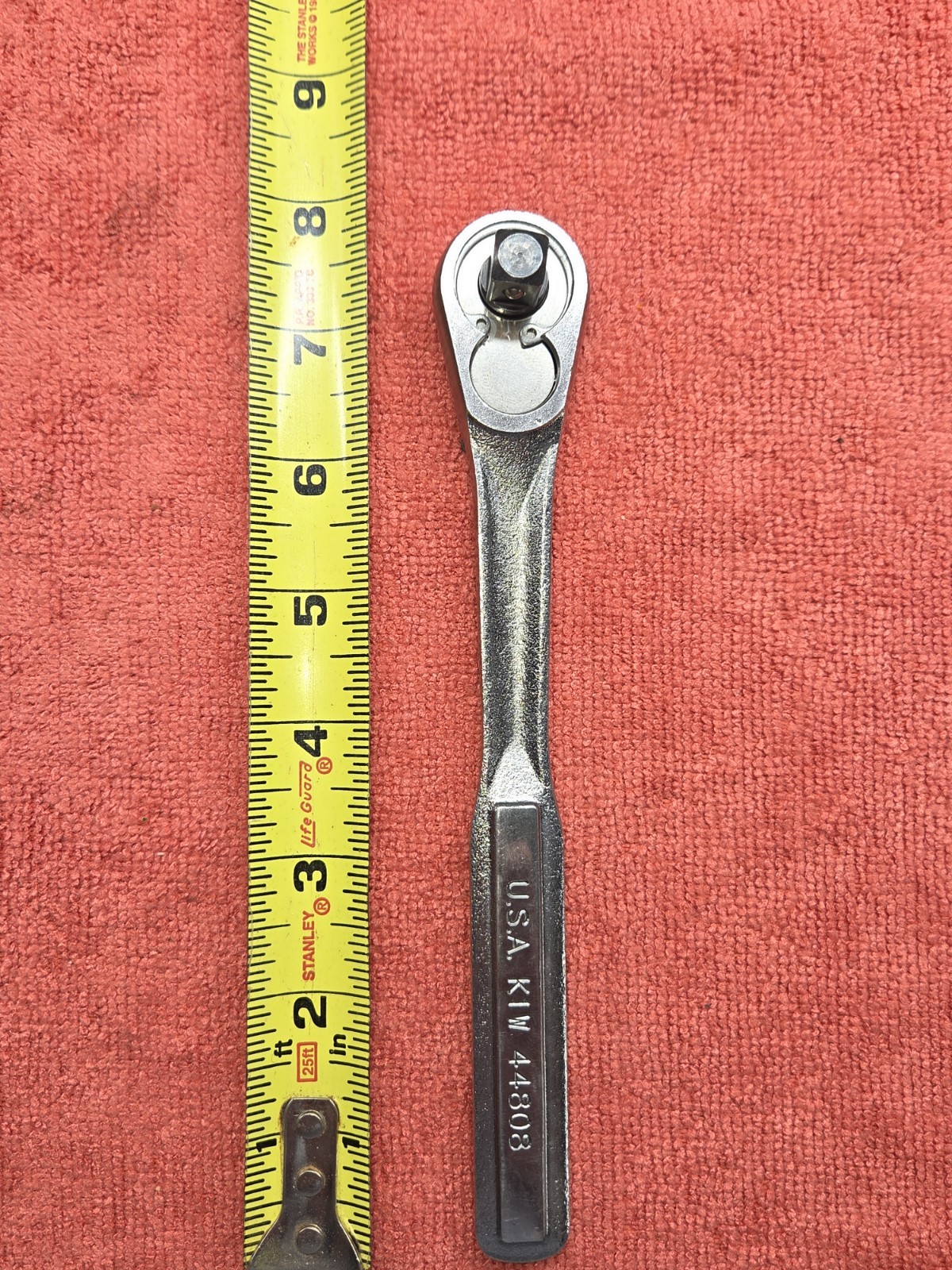 Vintage Craftsman USA K1W 44808 3/8» Teardrop QR Long Handle (7.75″) Ratchet