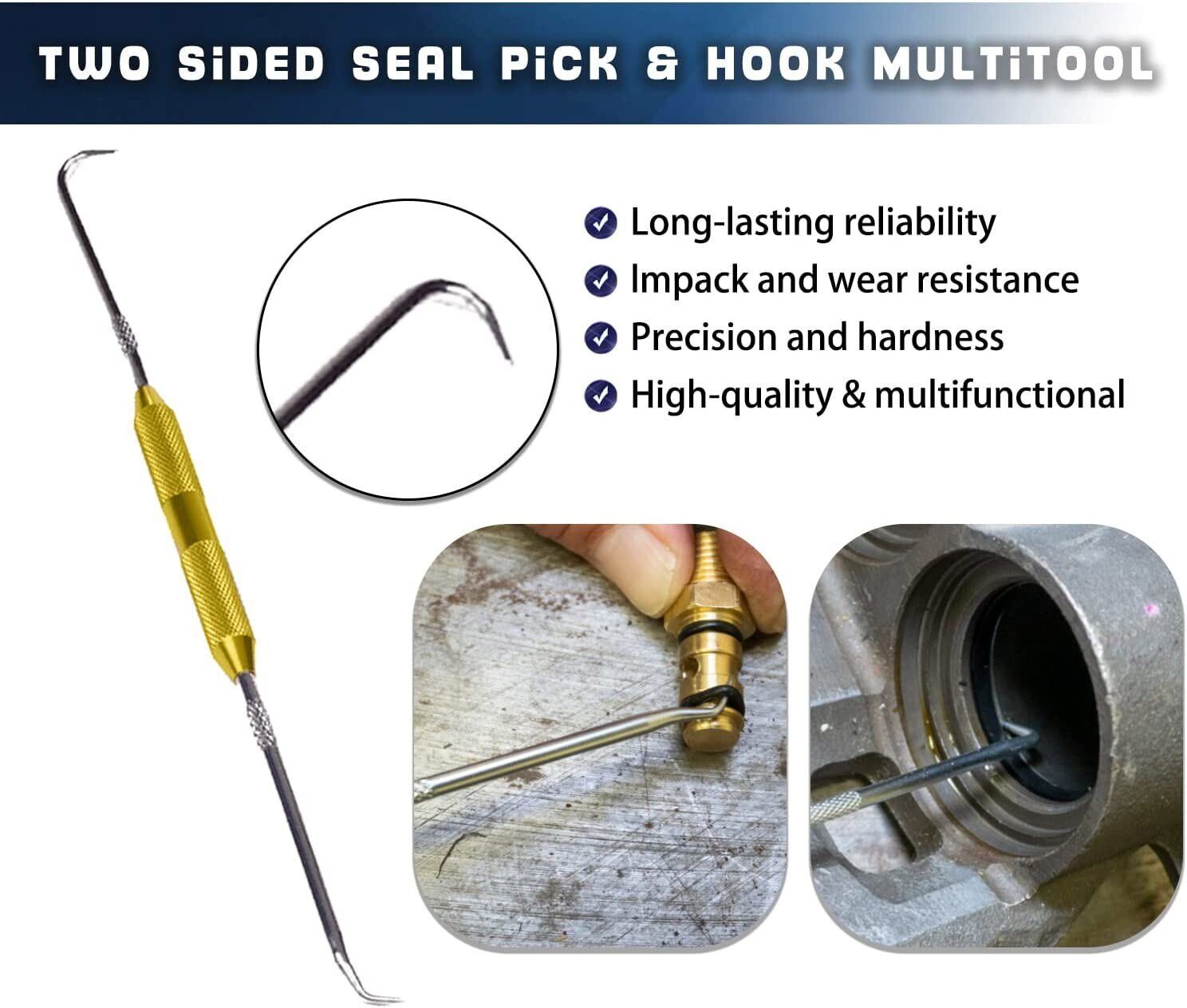 Rod Seal Install Tool Set Hydraulic U-Cup Twistor Installation With a Seal Pick