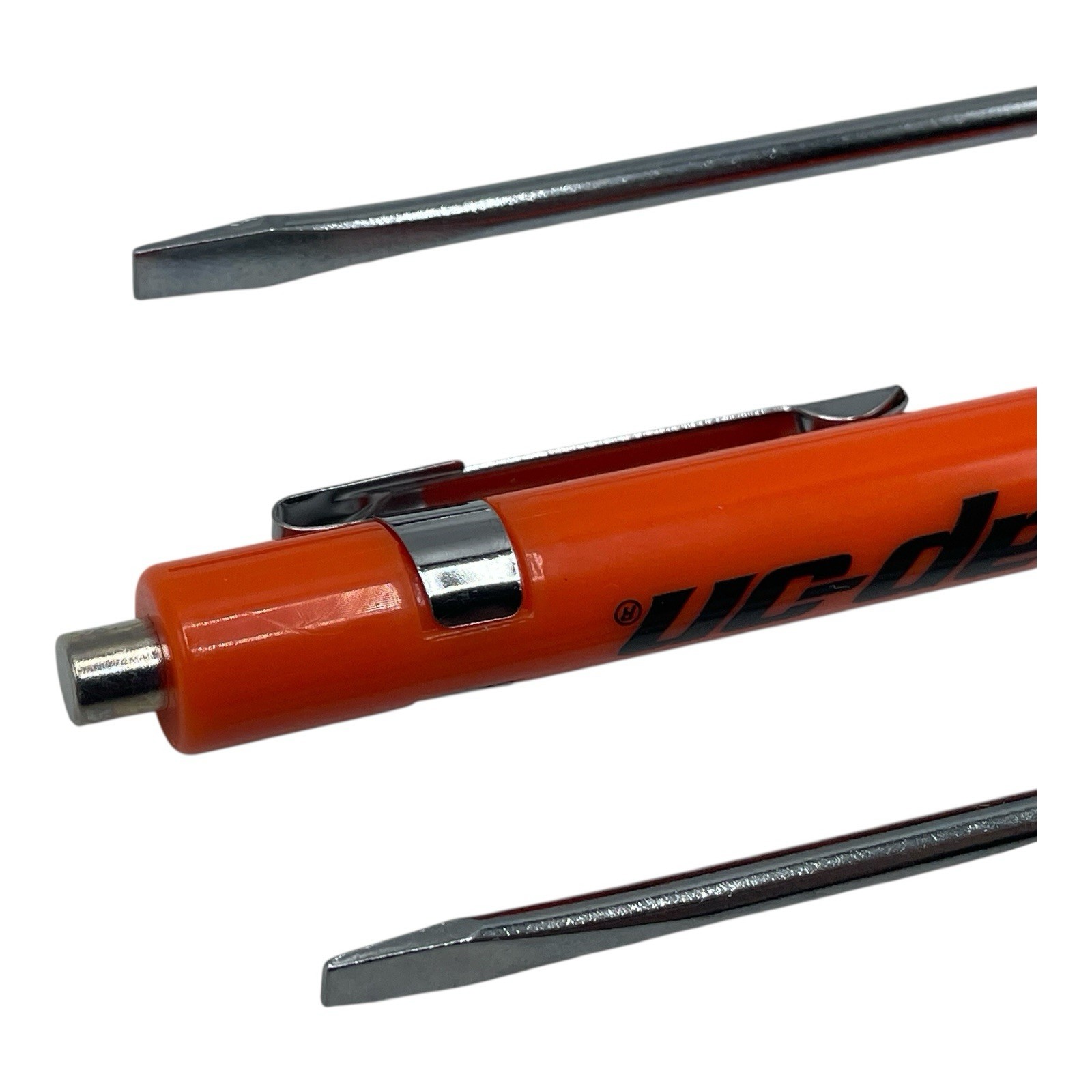 3 Pack Snap On Orange Pocket Screwdriver Flat Tip Blade and Magnetic End