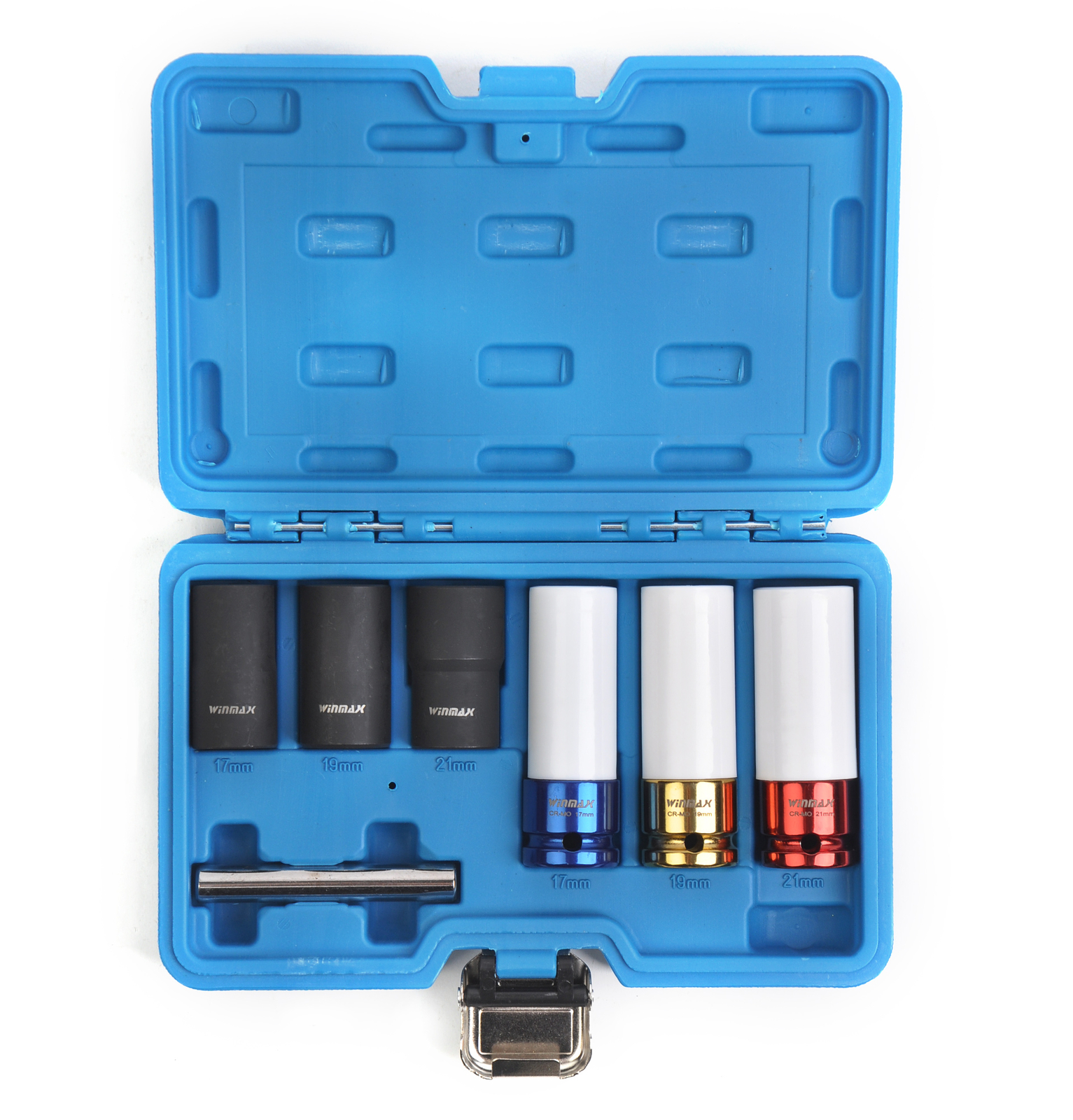 1/2″ Deep Impact Lug Nut & Twist Socket Set Bolt Extractor Stripped Nut 17-22mm