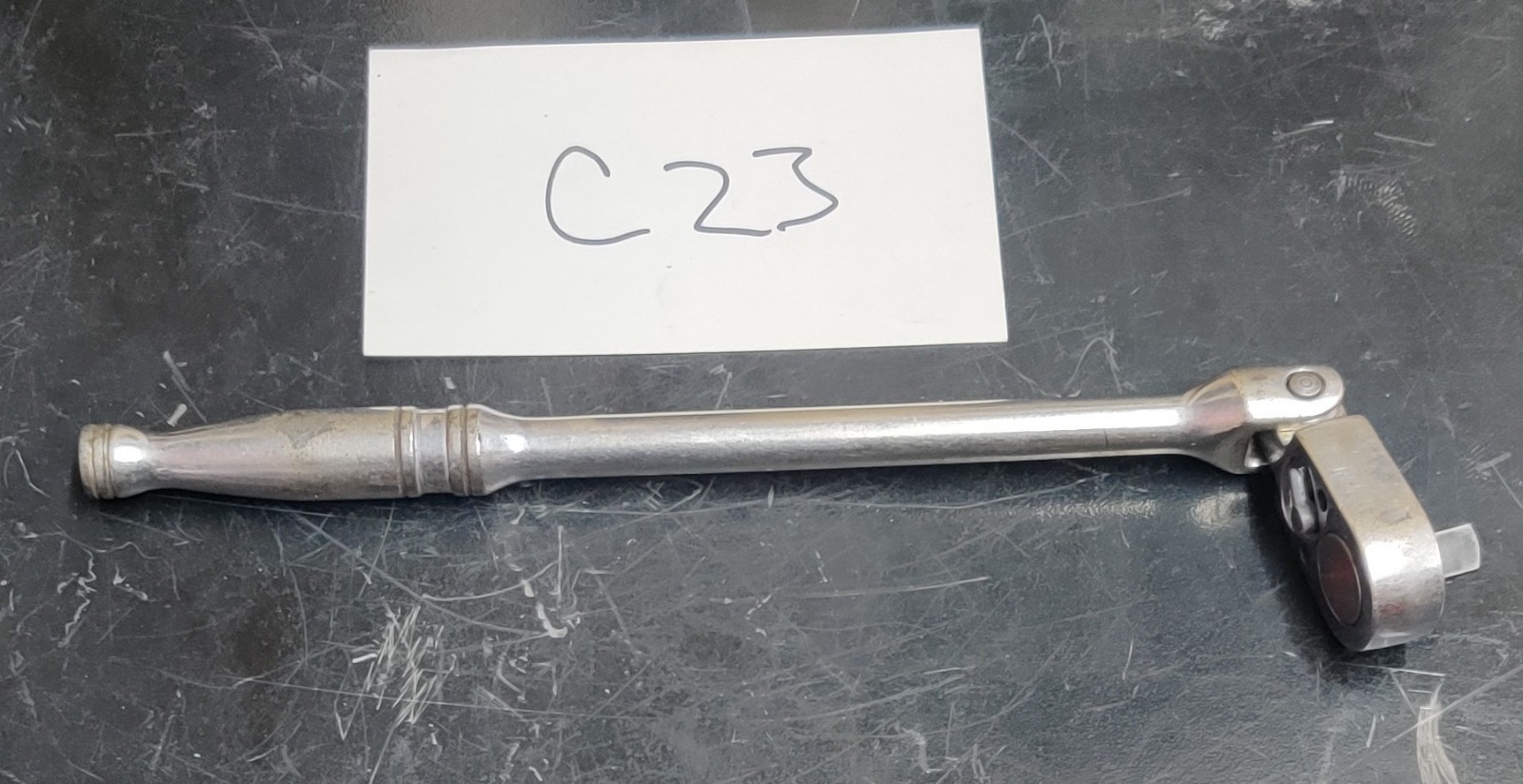 Snap-On Tools F731A 3/8″ Drive Long Handle Flex Head Ratchet Chrome Made In USA