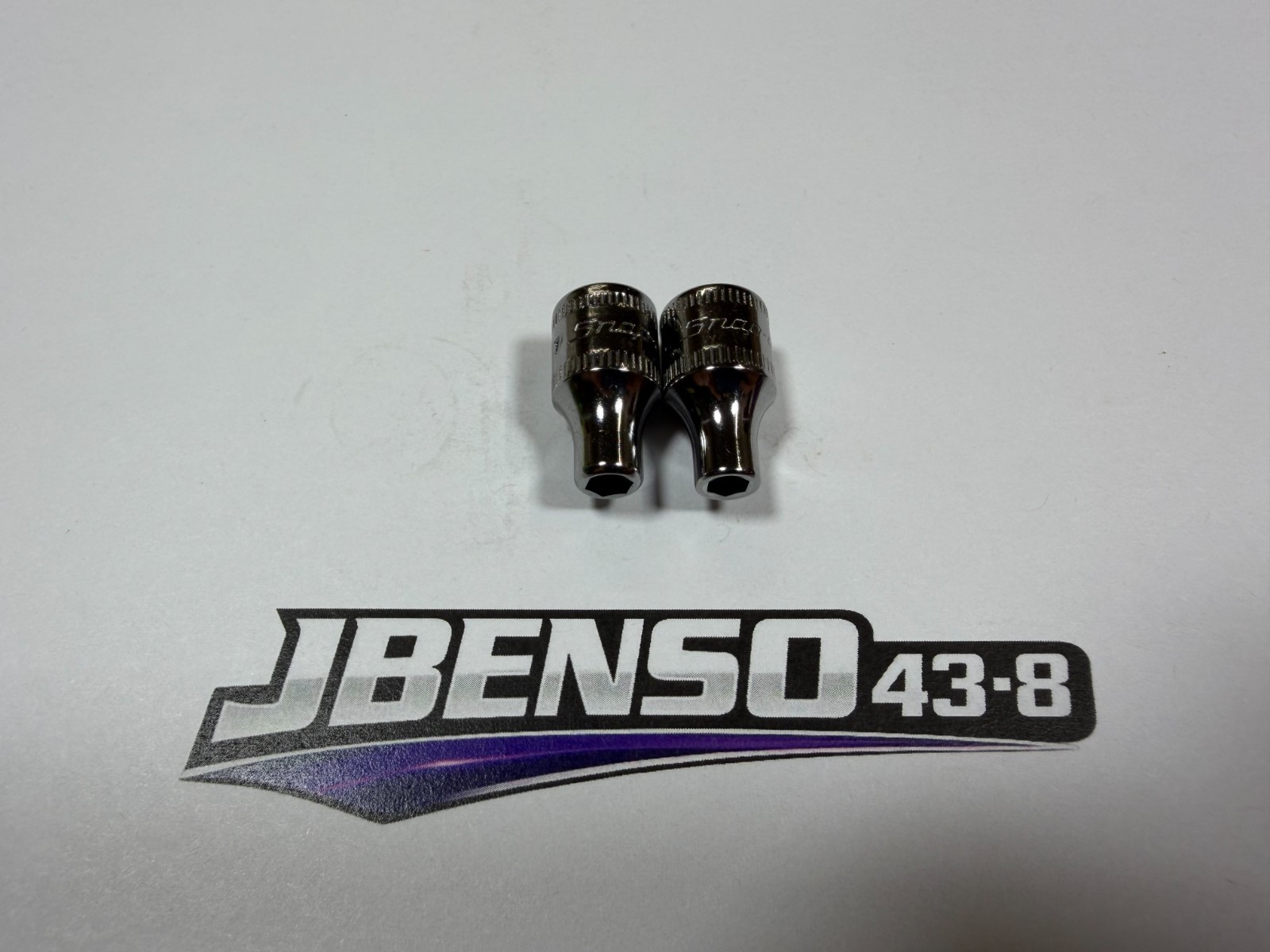 Snap-On Tools NEW 2pc 1/4″ Drive Metric 6pt Shallow Add-On Sockets TMM4 TMM4.5