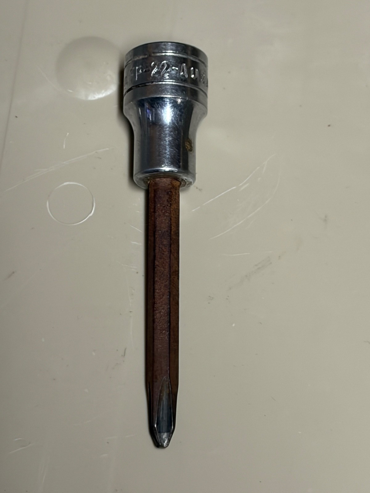 Snap-on Tools 3/8″ Drive Phillips Head Bit Driver Socket FP22A USA Long Shaft