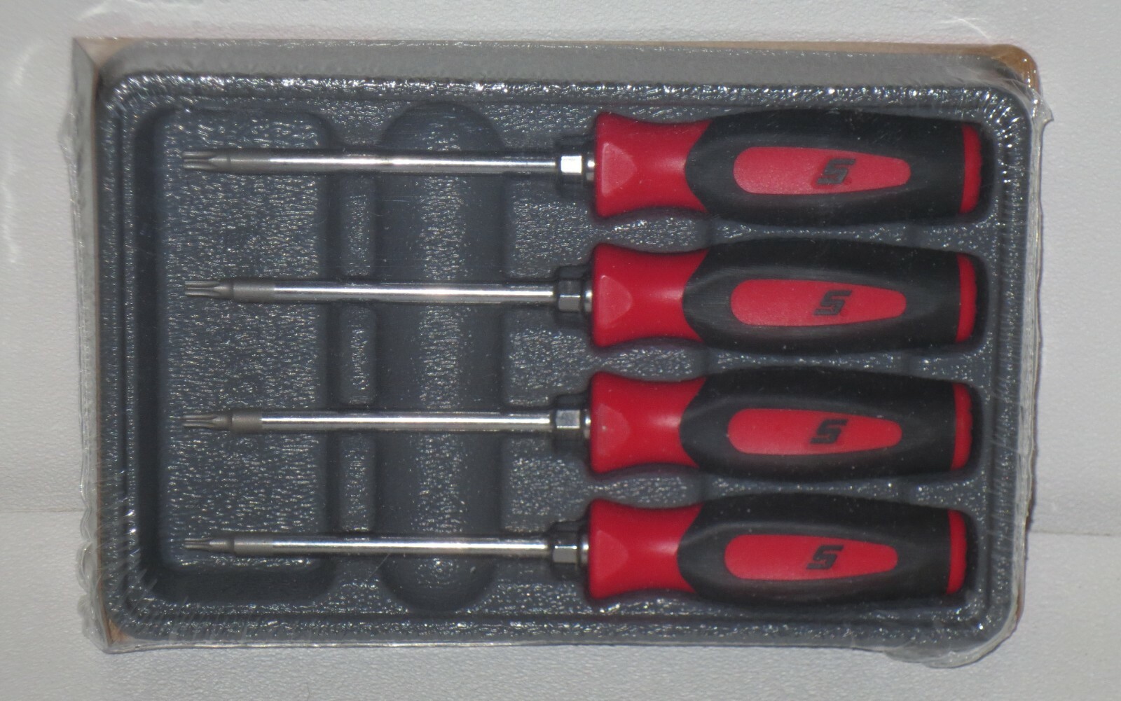 NEW* Snap-on Torx Set SGTX40BR *RED SOFT HANDLES* Mini Torx BRAND NEW & SEALED!