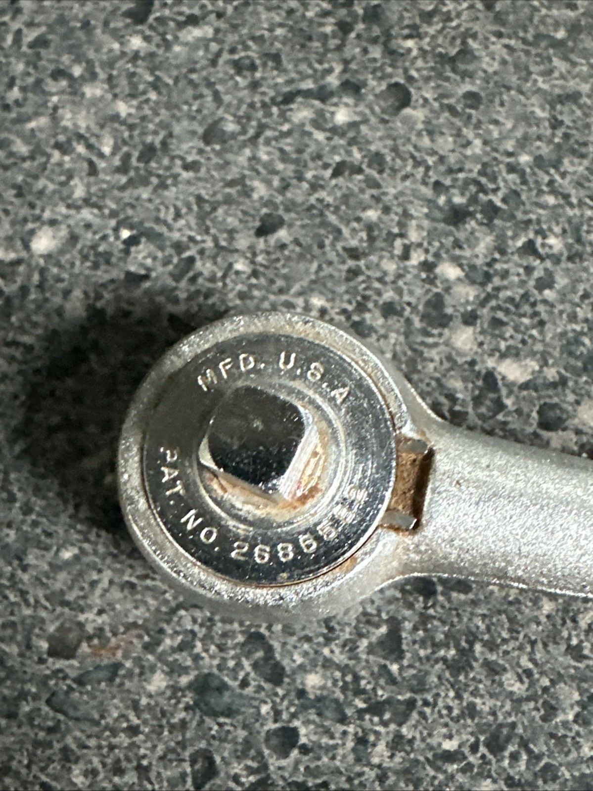 Vintage Indestro 1/4″ Drive Ratchet No. 2875 Made In USA