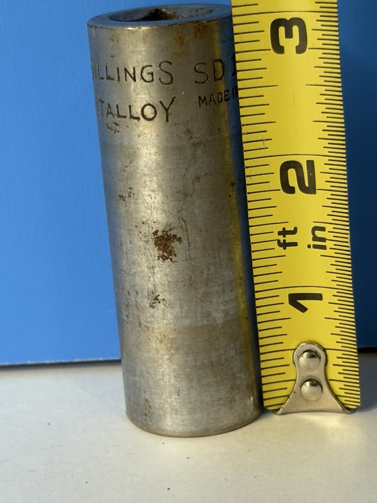 Vtg Billings USA Vitalloy SD 1226 3/16 in SAE 1/2″ Drive 12 Pt Mechanic Socket