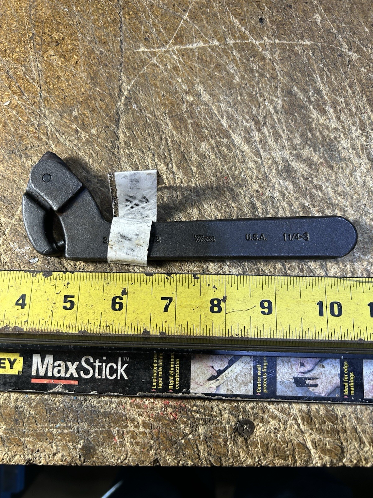 New Martin Tools 0472 1-1/4″ to 3″ Capacity, Adjustable Pin Spanner Wrench
