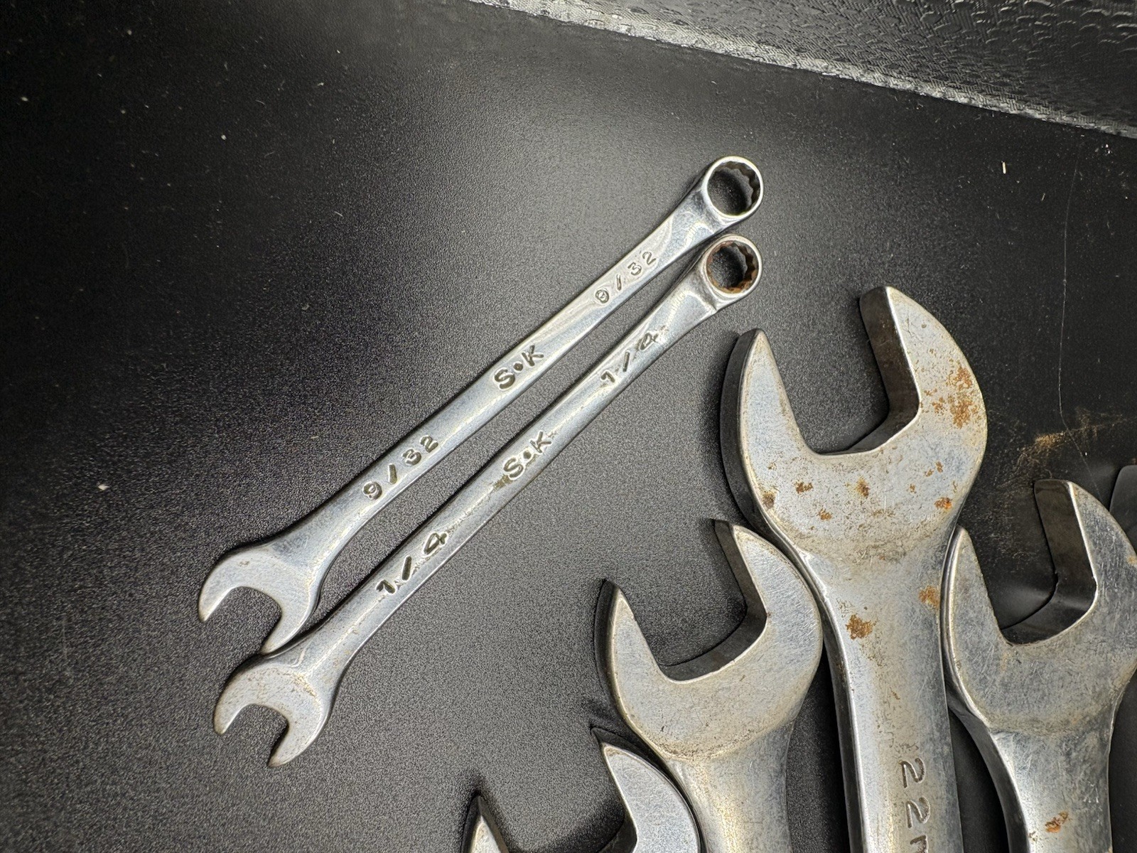 S K wrench Lot Of 16 Various Size Wrenches