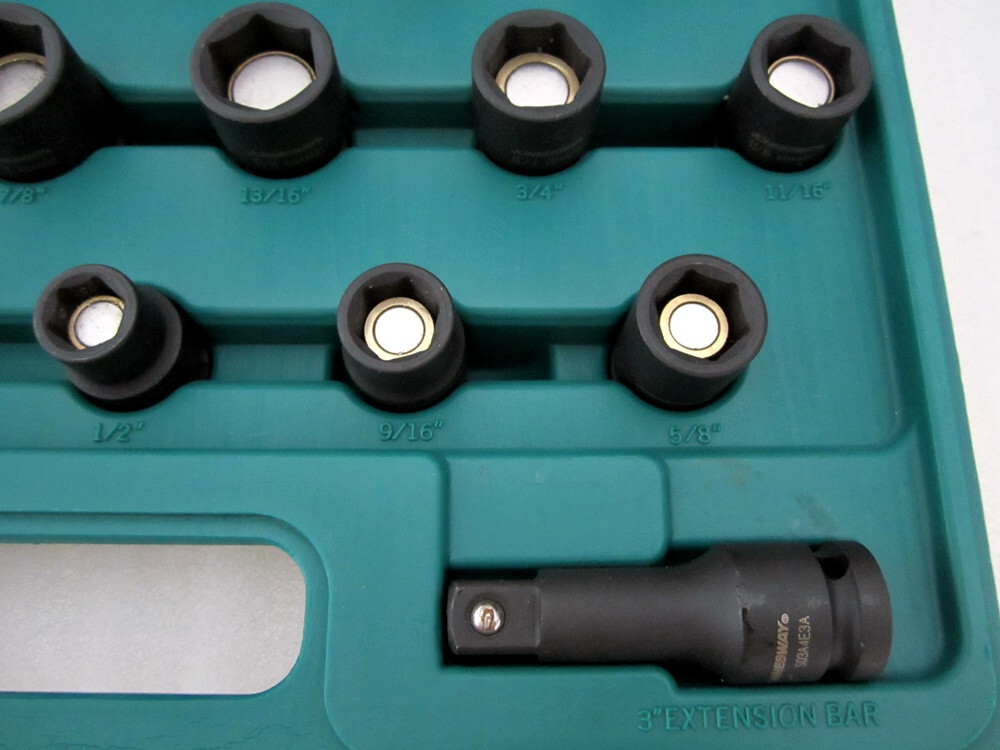 Jonnesway 25pc SAE & Metric 1/2″ Drive Magnetic Impact Socket Set S12A4525S
