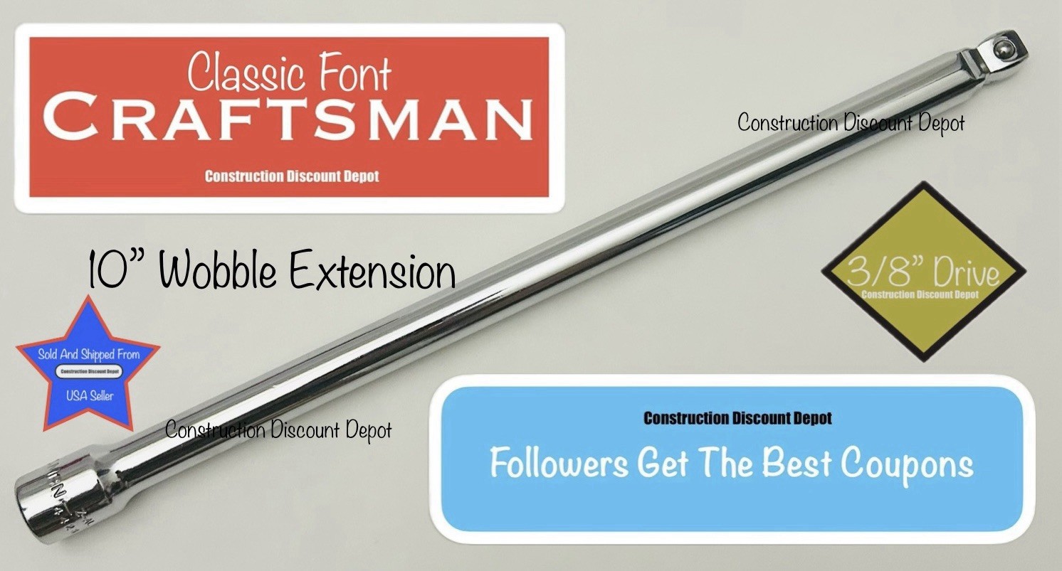 Craftsman 3/8″ In. Drive x 10″ In. Wobble Extension Bar 44286
