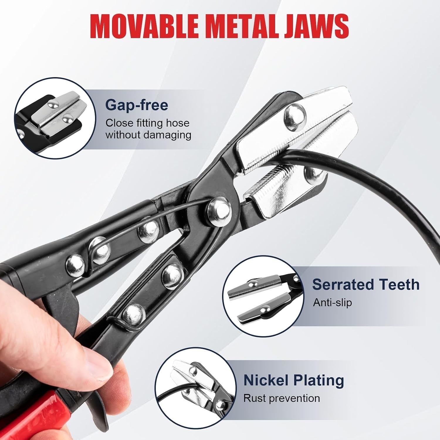 3PCS Ratchet Hose Pinch Off Pliers, Upgrade Hose Pinch Pliers Automotive, 8 i…