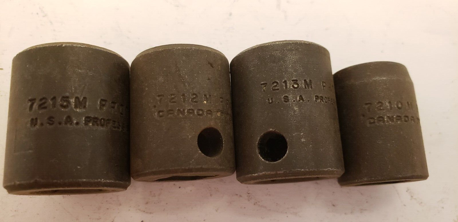 PROTO 7215M, 7213M, 7212M 7210M 3/8″ DRIVE IMPACT SOCKETS, 15 13 12 10mm 6PT NNB