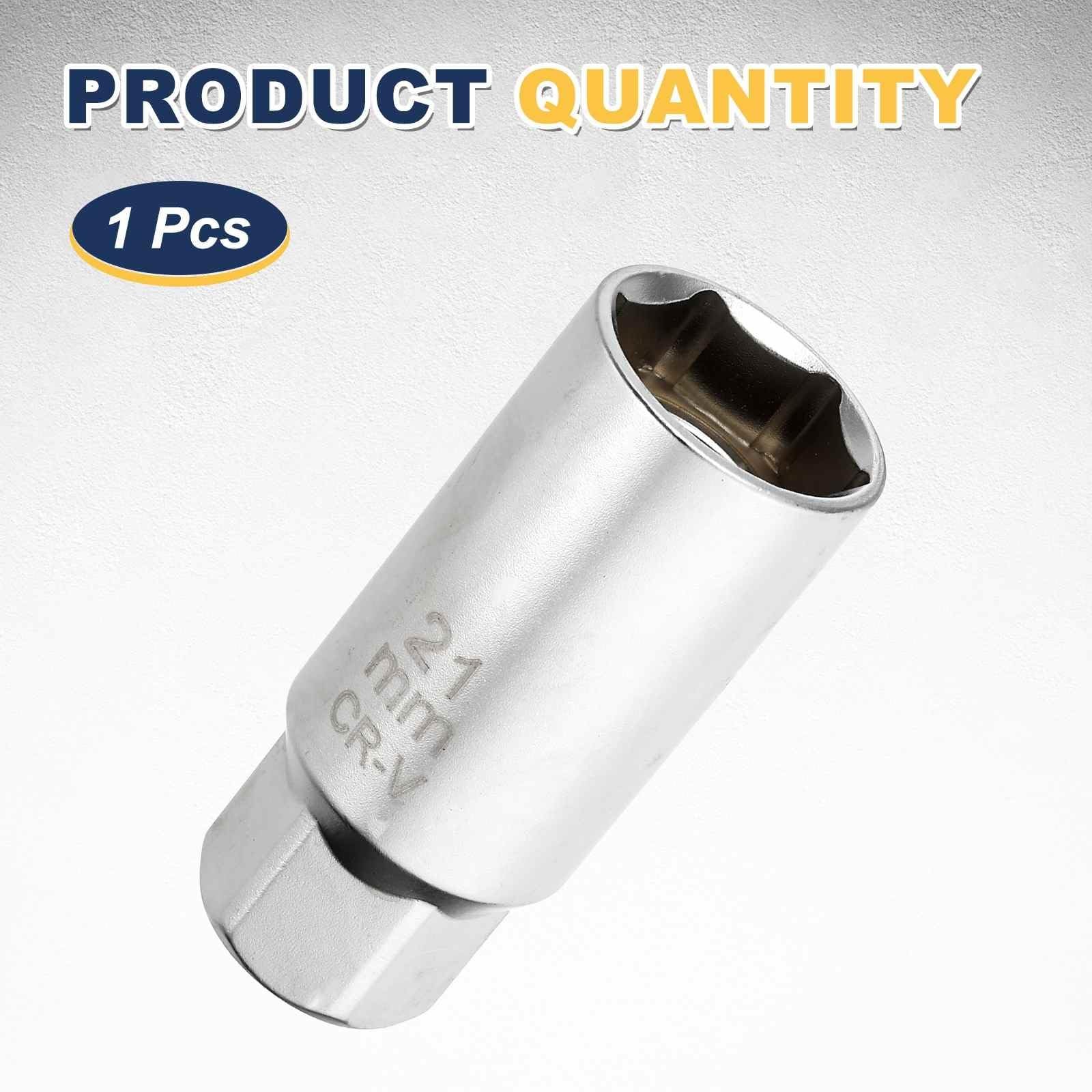 HARFINGTON 1pcs Spark Plug Socket Set 3/8″ Drive 21mm Swivel Magnetic 12