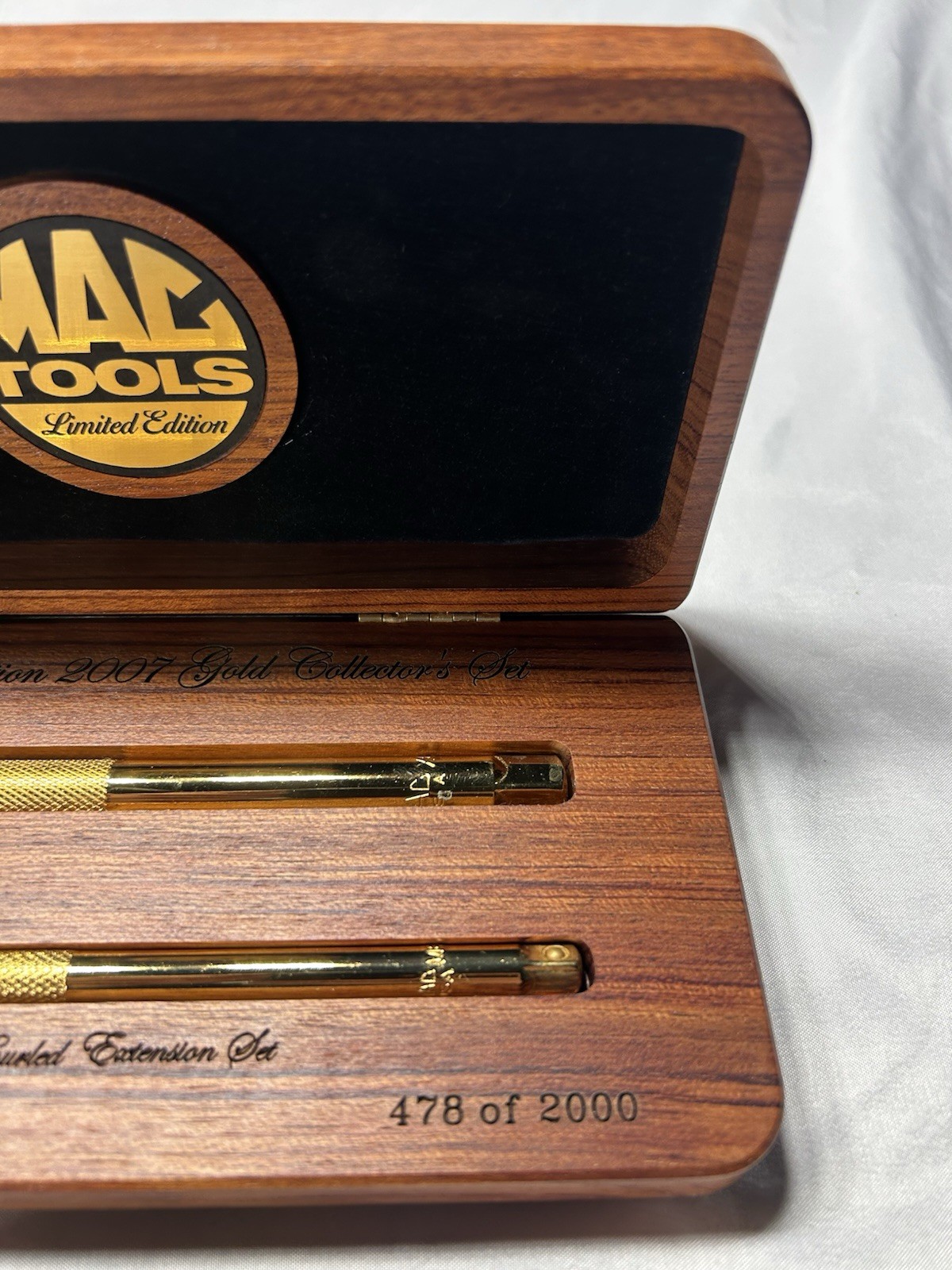 Mac Tools Limited Edition 2007 Two Piece Knurled Extension Set 478 Of 2000 24K