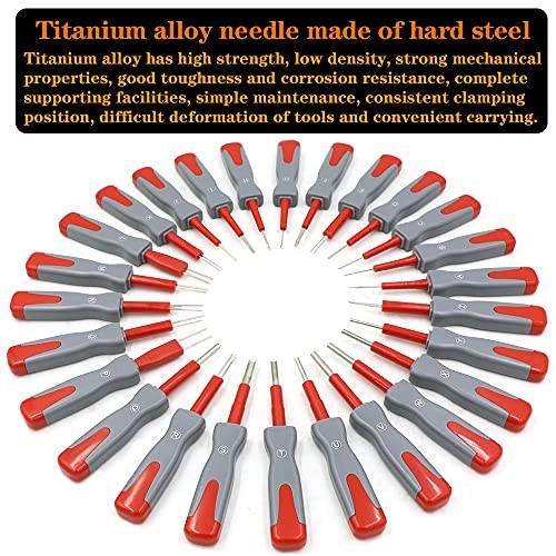 Terminal Removal Tool Kit 26PCS Automotive Depinning Tool Set Pin Removal for