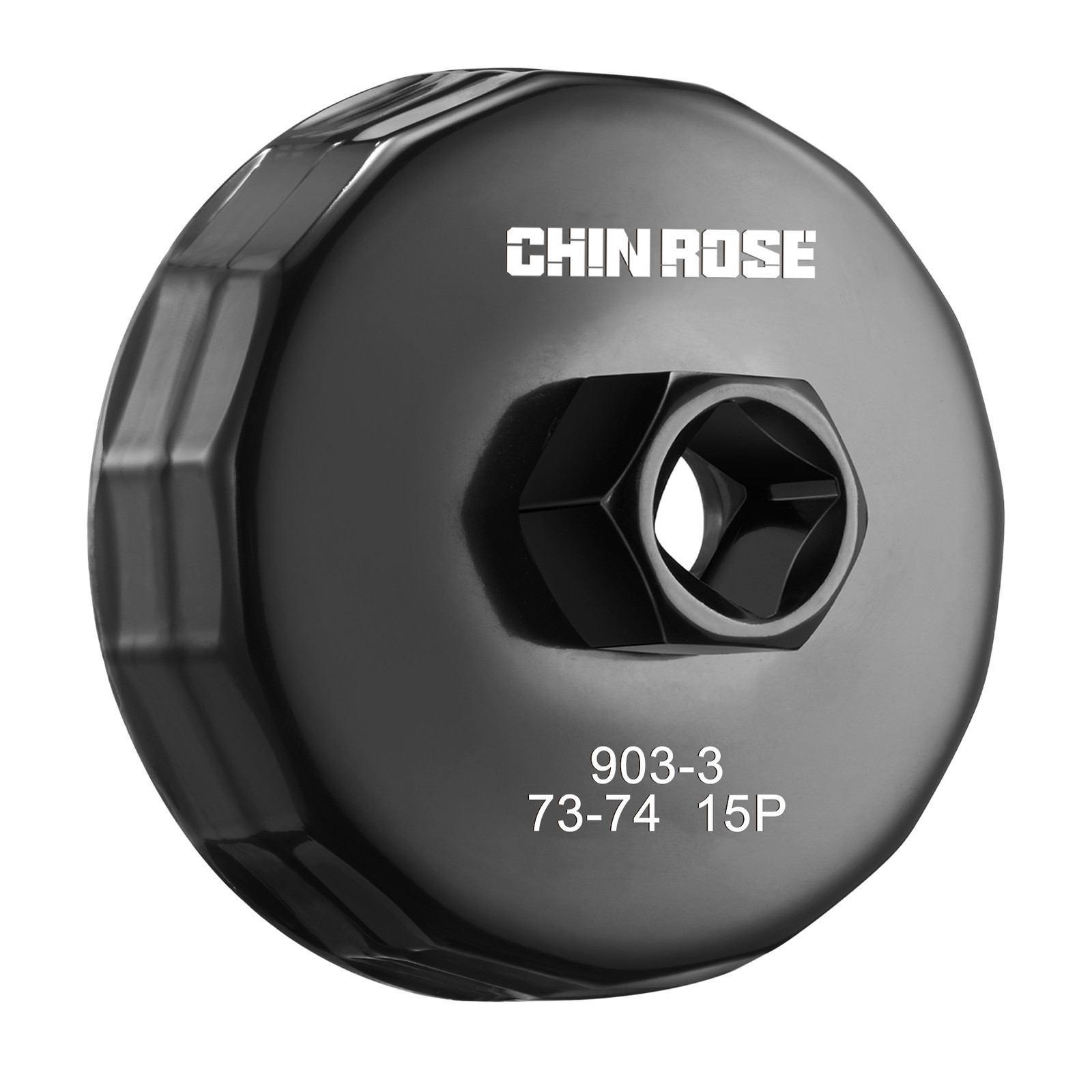 Oil Filter Cap Wrench Cup Socket Remover Tool 74MM 15 Flute for GM Chrysle Chevy