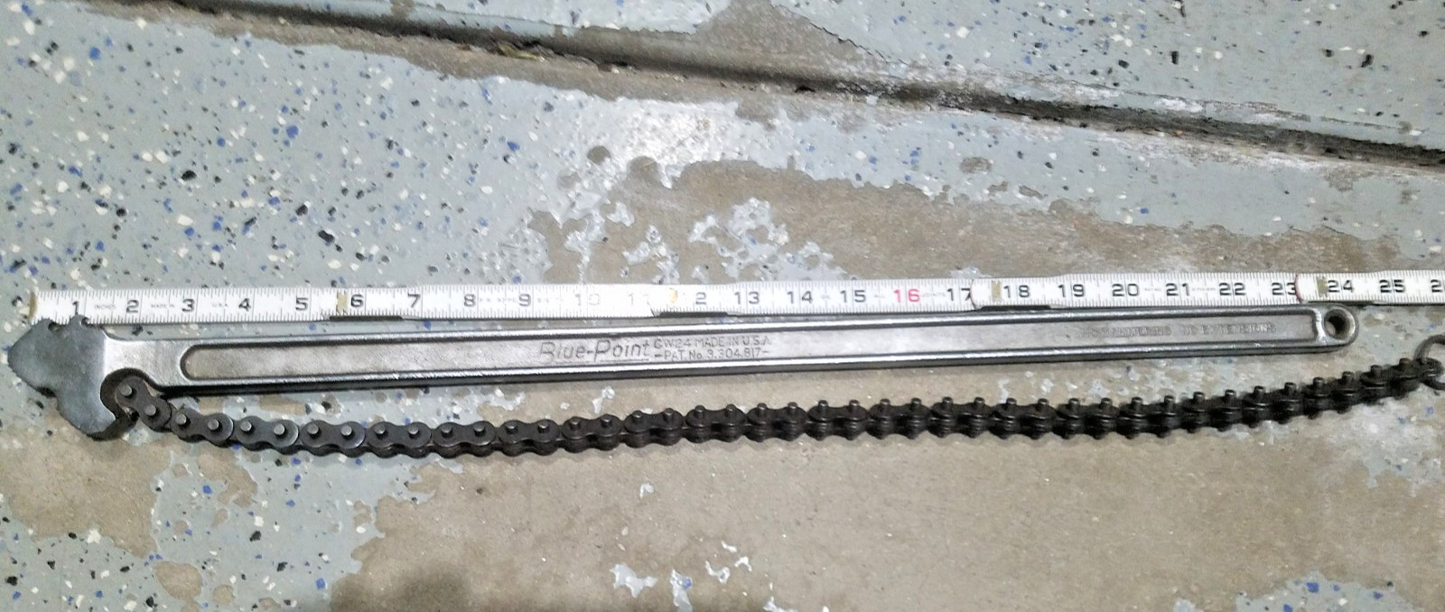 Blue Point 24” Adjustable Chain Wrench # CW-24 Made In USA