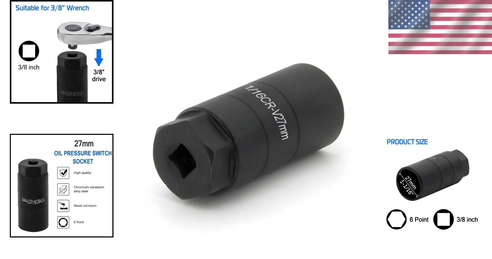 Automotive Oil Pressure Switch Socket – Easy Use, High Quality Construction