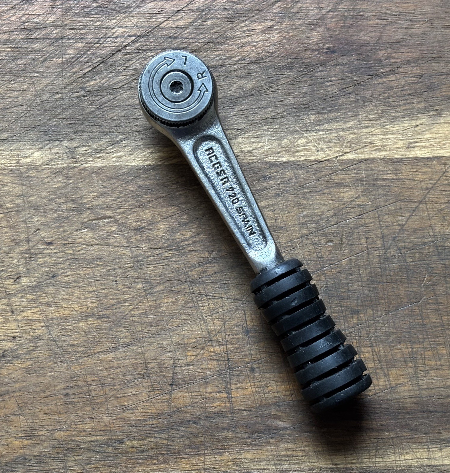 ACESA 720 – 1/4” Drive Socket Ratchet – Made in Spain – Chrome Vanadium